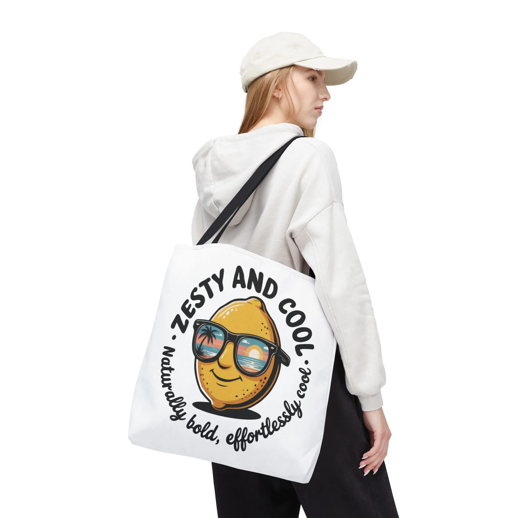 Zesty Lemon Tote Bag - Fun & Bold Carry-All for Everyday Use, Summer, Beach Days, Gifts, Eco-Friendly Shopping, Large Tote Bag - Image 5