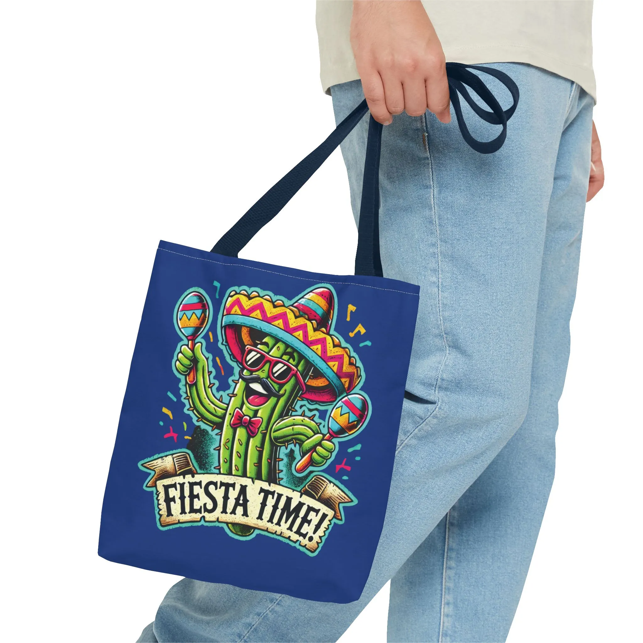 Fiesta Time Cactus Tote Bag, Funny Mexican Party Gift, Sombrero Maracas Print, Cinco de Mayo Bag, Summer Festival Tote, Beach Bag, Shopping - Image 23