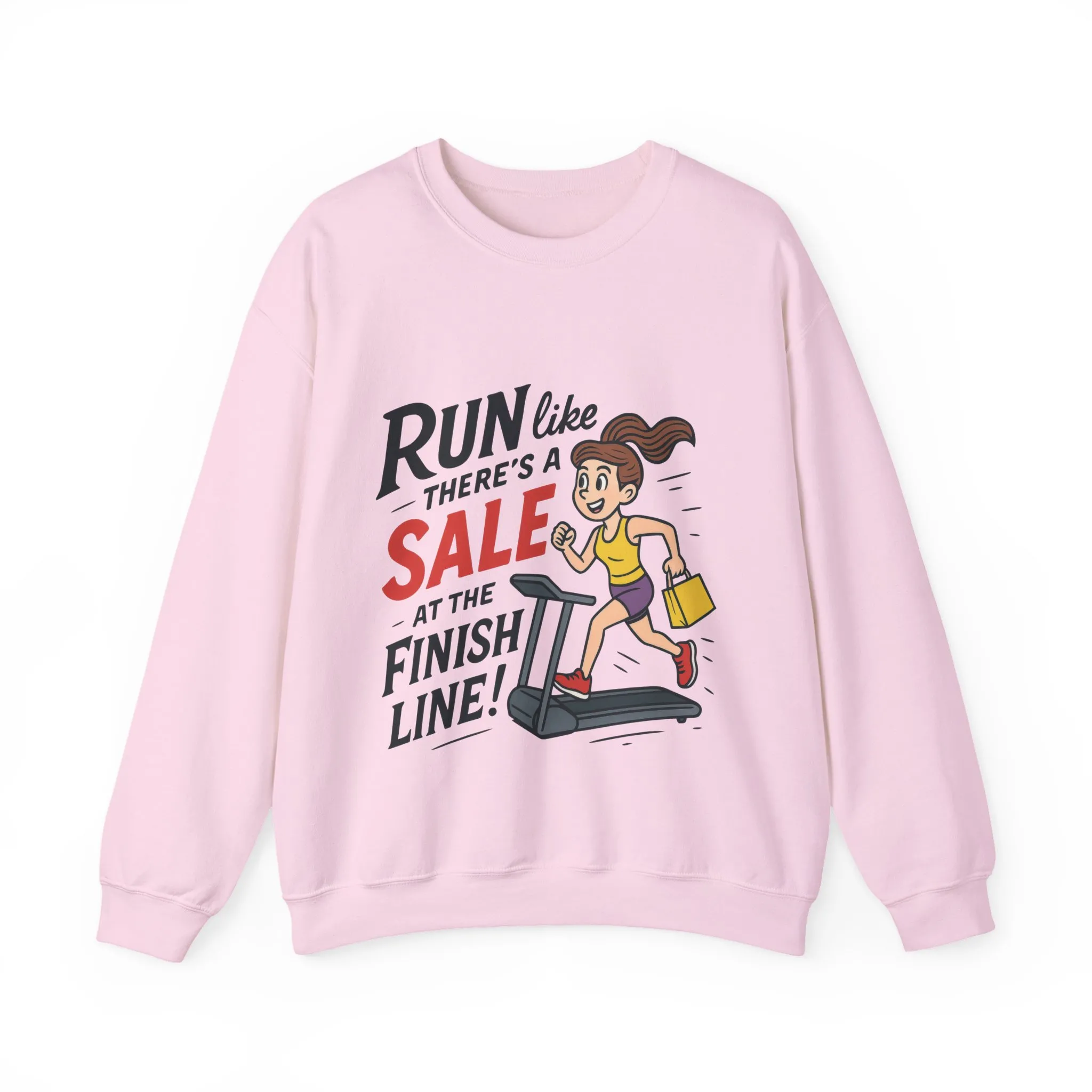 Run Like Theres a SALE at the Finish Line! Womens Sweatshirt, Funny Shopping Pullover, Treadmill Runner Gift for Her, Sale Humor Tee - Image 22
