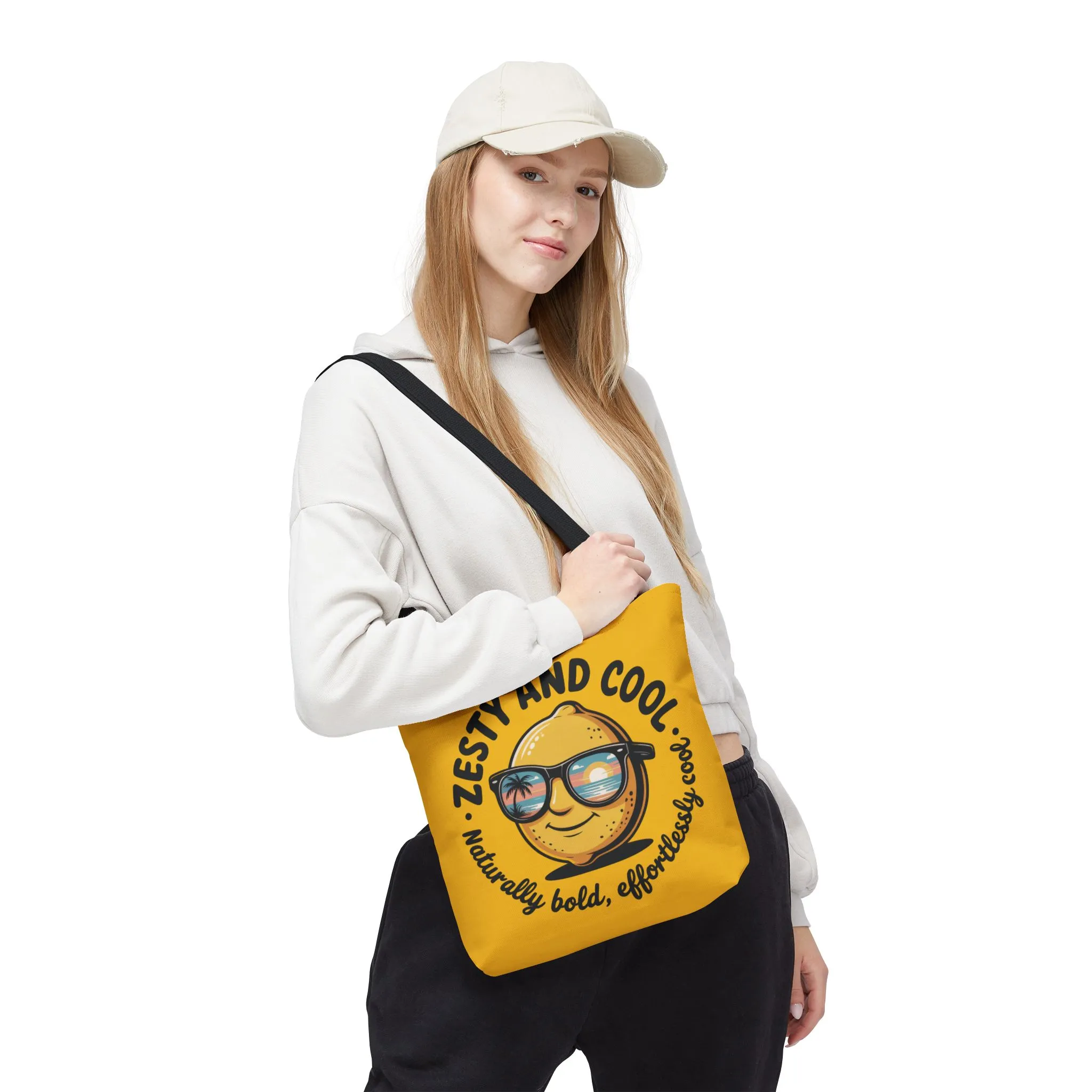 Zesty Lemon Tote Bag - Fun & Bold Carry-All for Everyday Use, Summer, Beach Days, Gifts, Eco-Friendly Shopping, Large Tote Bag - Image 10