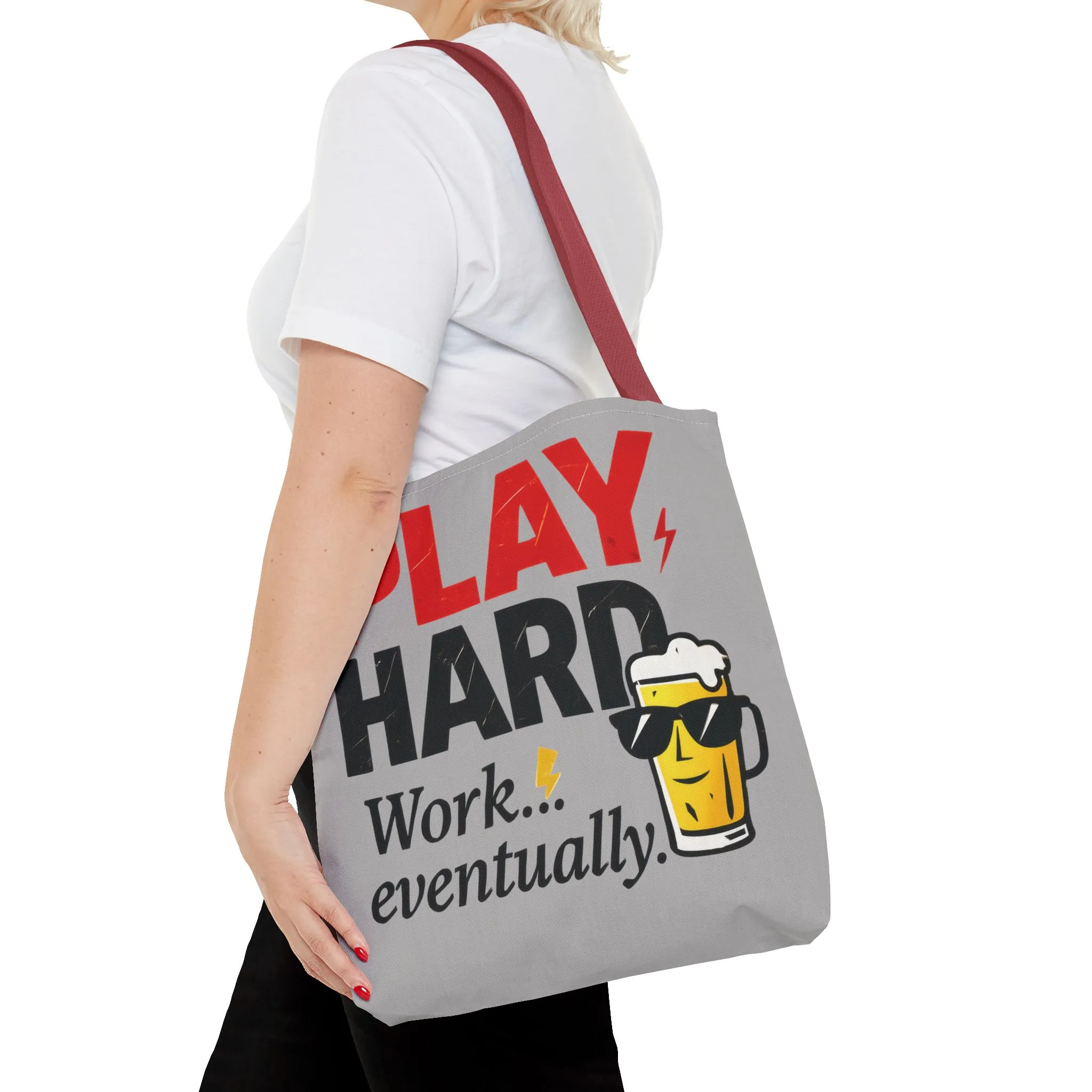 Play Hard Tote Bag - Fun, Stylish, Tote for Work & Play, Summer, Gift, Beach Bag, Everyday Carry, Beach Weekender Bag, large canvas bag - Image 24