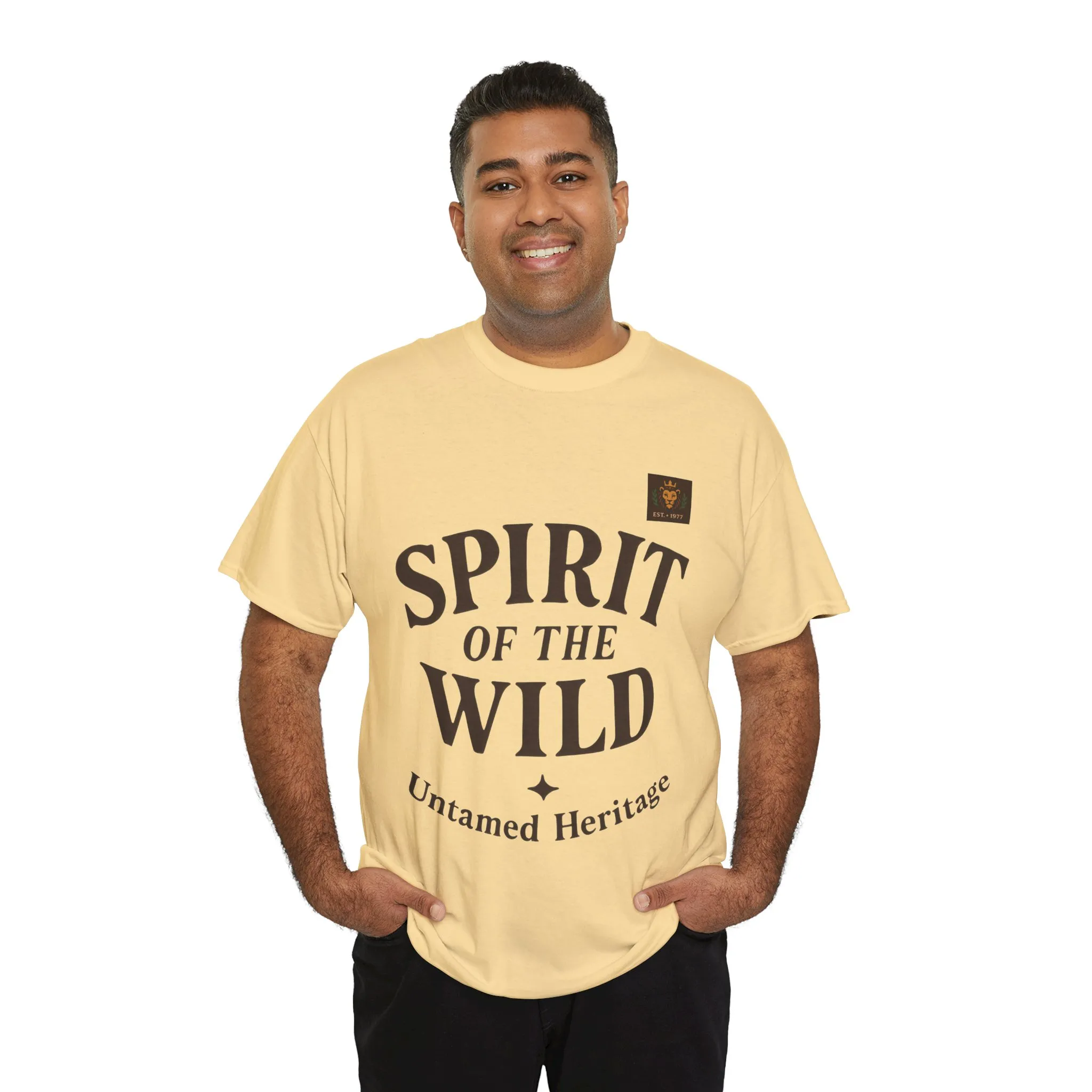 Spirit of the Wild Mens Heavy Cotton Tee, Nature Lover Gift, Outdoor Adventure Shirt, Unisex Tee, Casual Wear, Unique Graphic Apparel - Image 39