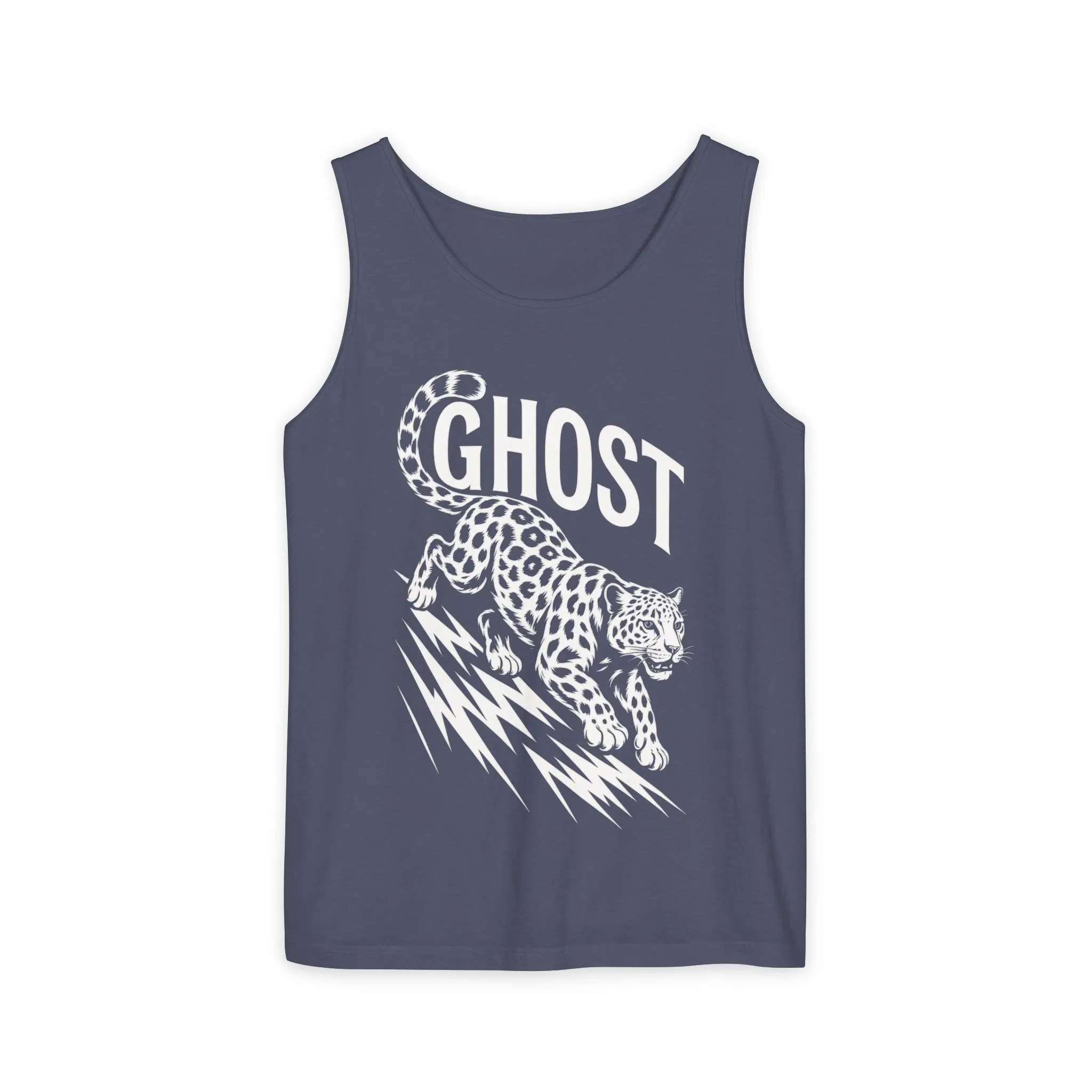 Ghost Leopard Mens Tank Top - Cool Graphic Shirt for Summer, Beach Days, Festivals, Gifts, Casual Wear - Image 15