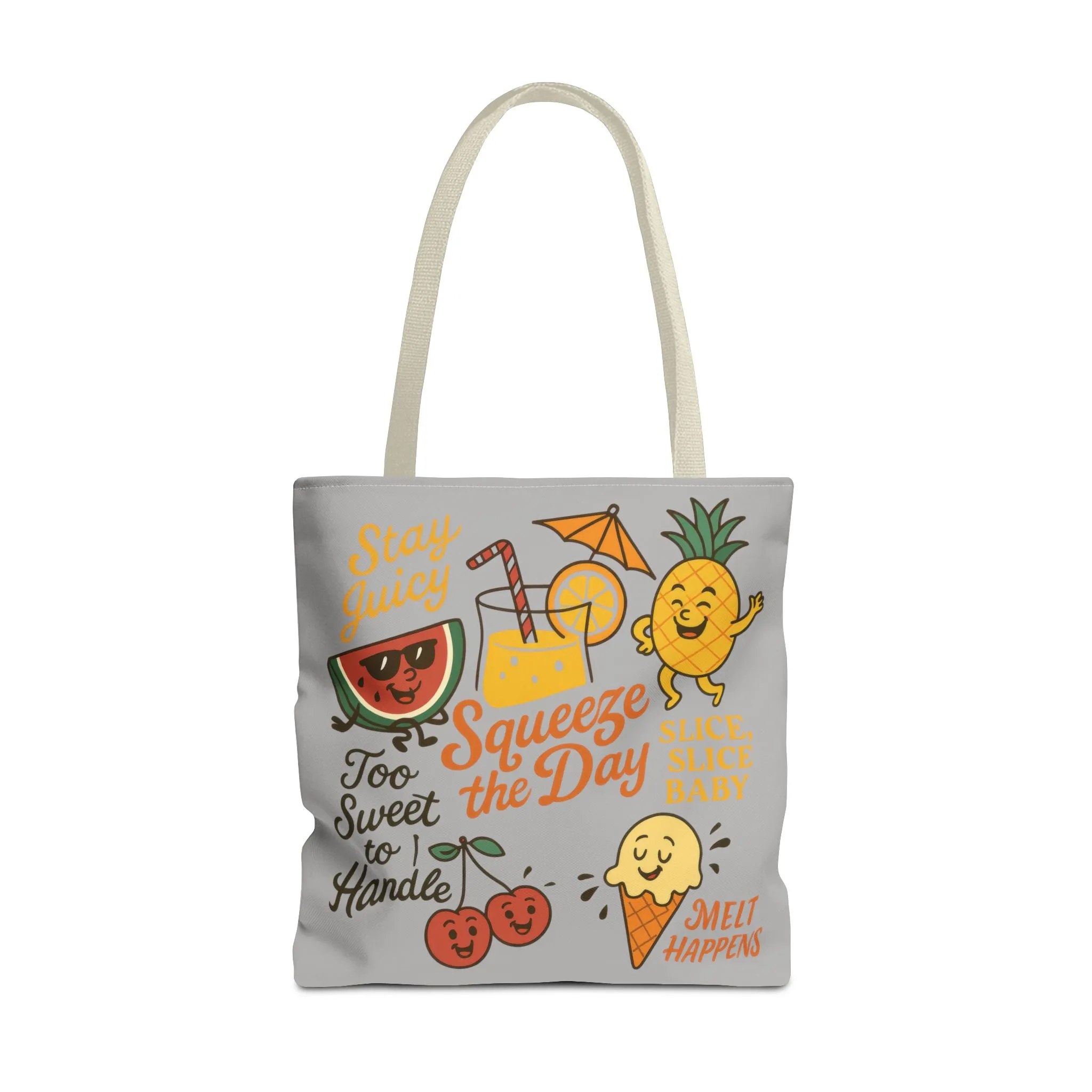 Juicy Summer Tote Bag, Fun Beach Carryall, Perfect for Grocery Shopping, Reusable Market Tote, Cute Gift for Fruit Lovers, Large Tote Bag - Image 16