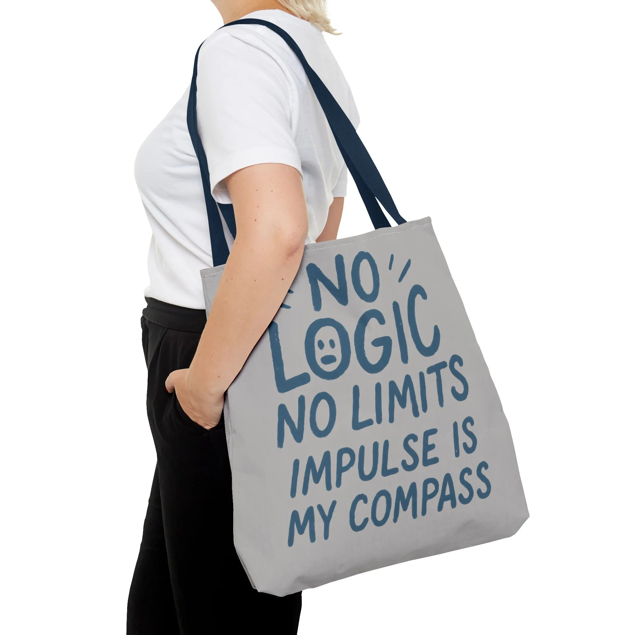 Impulse Is My Compass Tote Bag, Motivational Tote, Reusable Shopping Bag, Perfect Gift for Friends, Everyday Carry, Eco-Friendly - Image 24