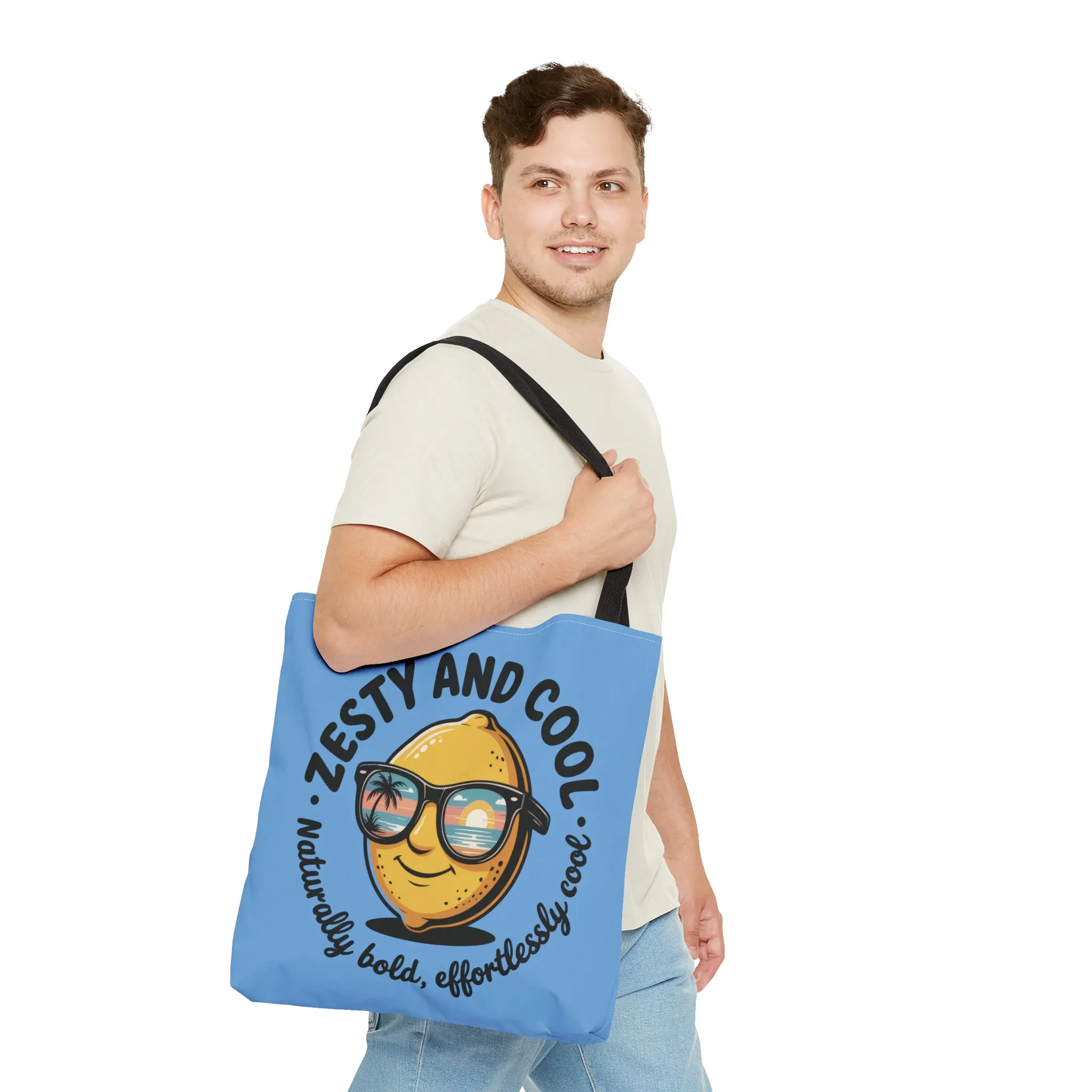 Zesty Lemon Tote Bag - Fun & Bold Carry-All for Everyday Use, Summer, Beach Days, Gifts, Eco-Friendly Shopping, Large Tote Bag - Image 3