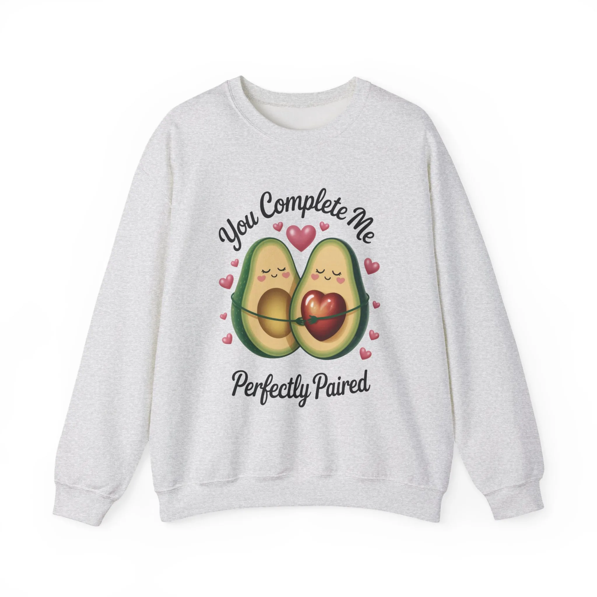 Cute Avocado Love Crewneck Sweatshirt, Sweatshirt for Couples, Perfect Gift for Valentines Day, Cozy Apparel, Avocado Lover Gift - Image 7