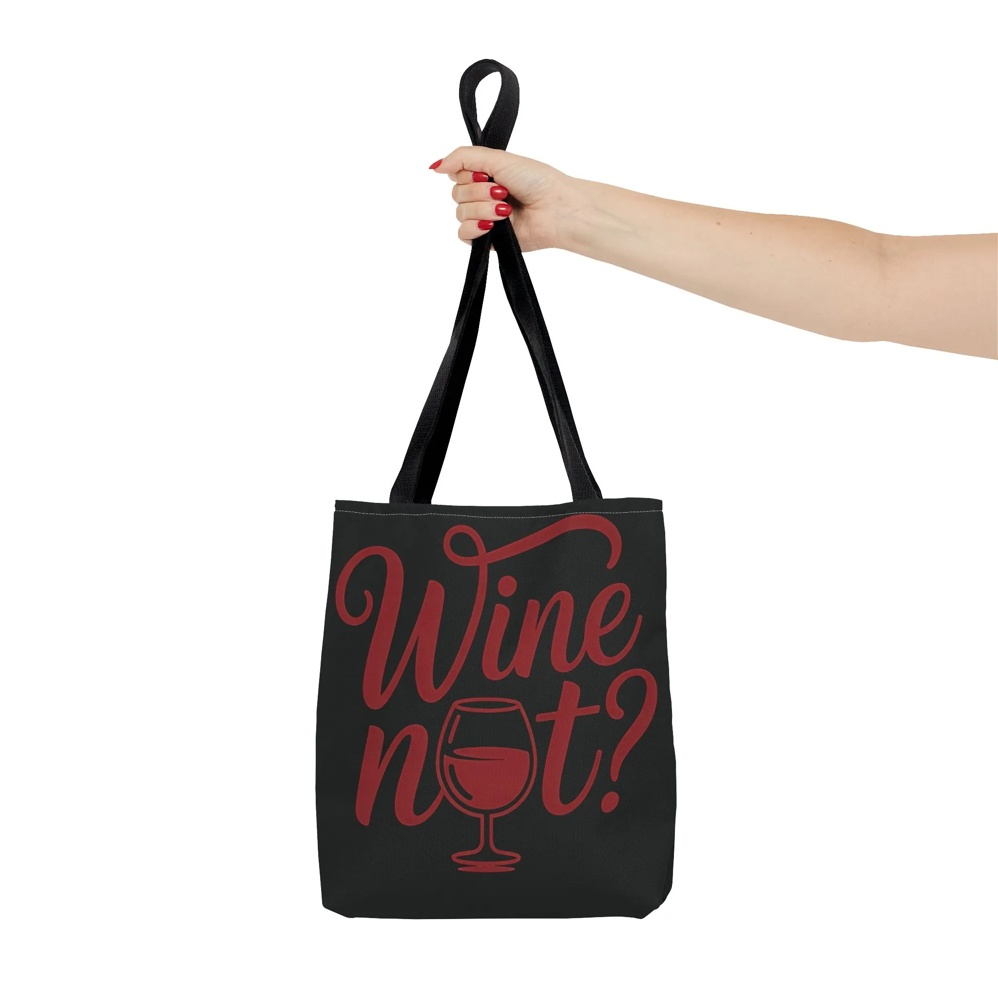 Wine Not? Tote Bag - Fun Wine Lover's Accessory for Parties, Gift for Wine Enthusiasts, Perfect for Grocery or Beach Outings, AOP Design - Image 24