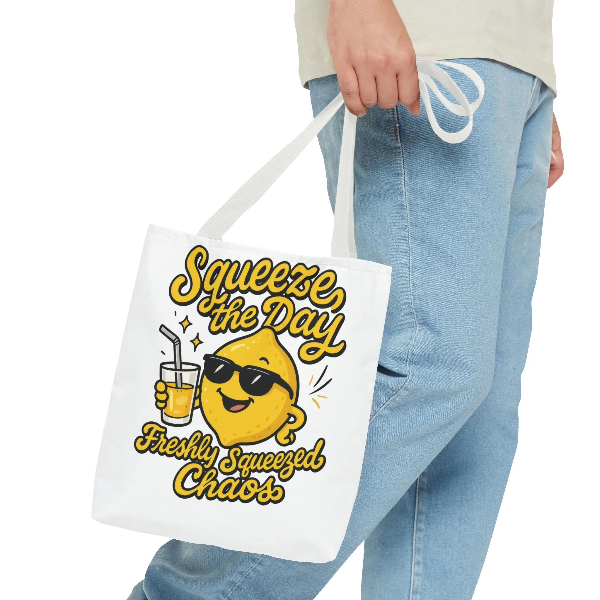 Lemon Themed Tote Bag, Squeeze the Day, Shopping Bag, Gift for Citrus Lovers, Eco-Friendly Carrier, Summer Accessory - Image 23
