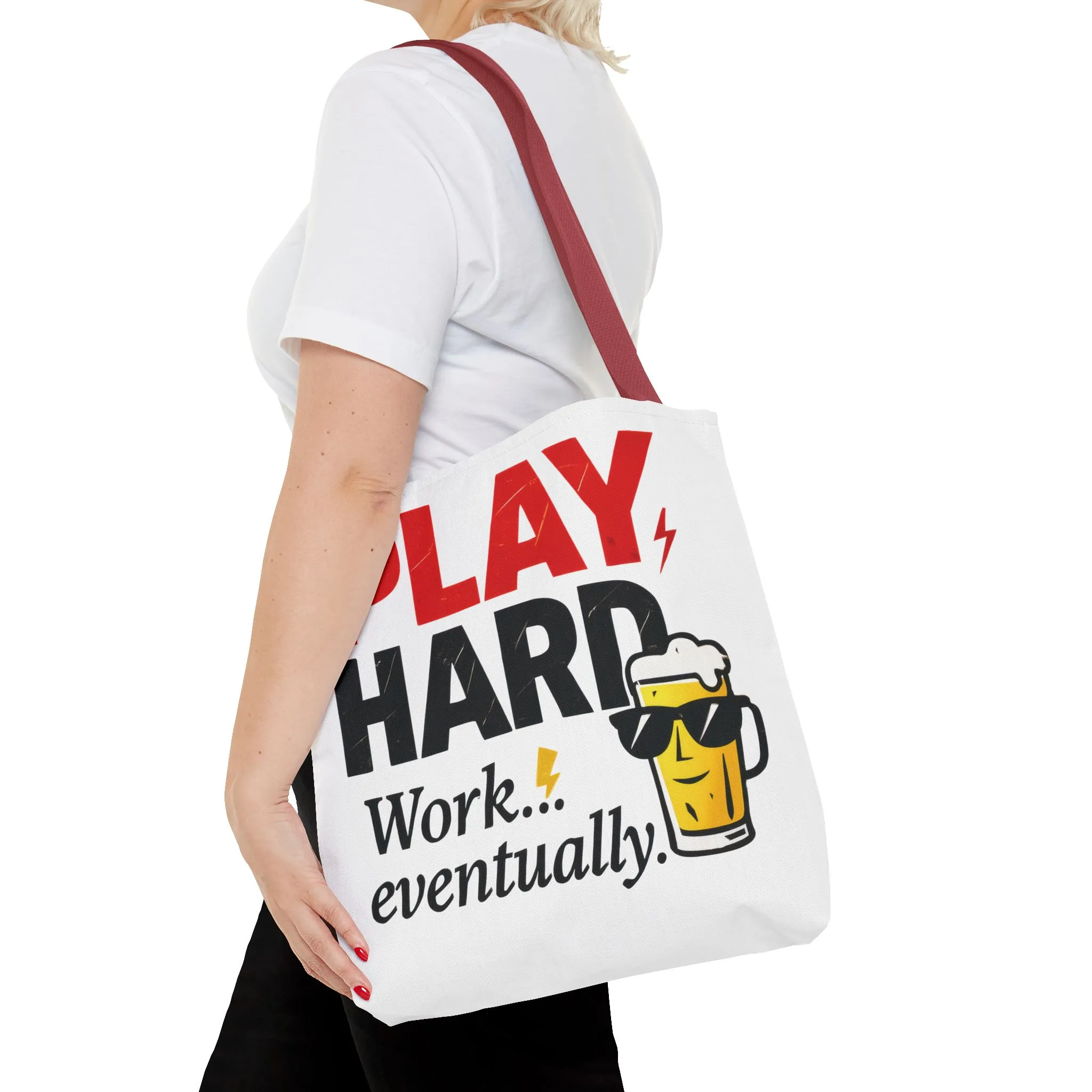 Play Hard Tote Bag - Fun, Stylish, Tote for Work & Play, Summer, Gift, Beach Bag, Everyday Carry, Beach Weekender Bag, large canvas bag - Image 24