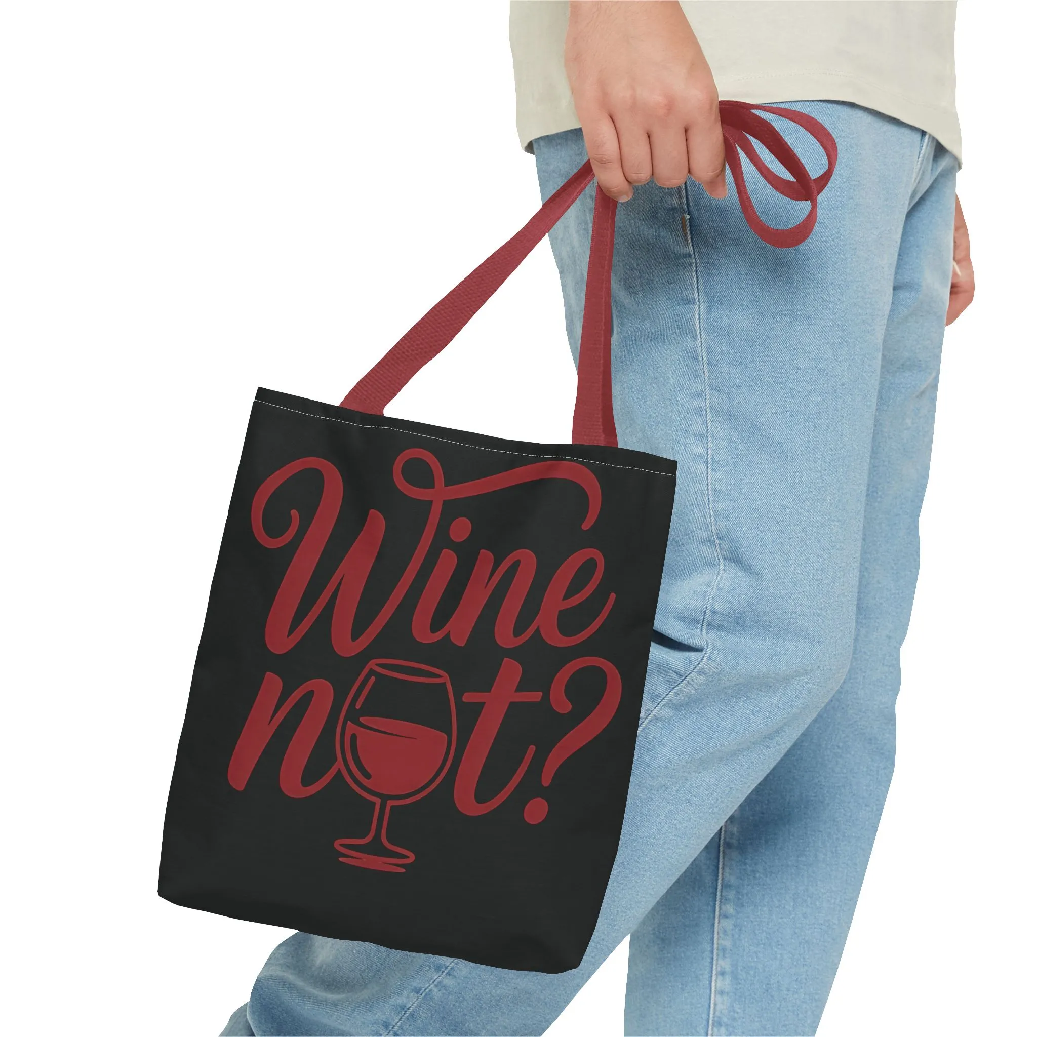 Wine Not? Tote Bag - Fun Wine Lover's Accessory for Parties, Gift for Wine Enthusiasts, Perfect for Grocery or Beach Outings, AOP Design - Image 28