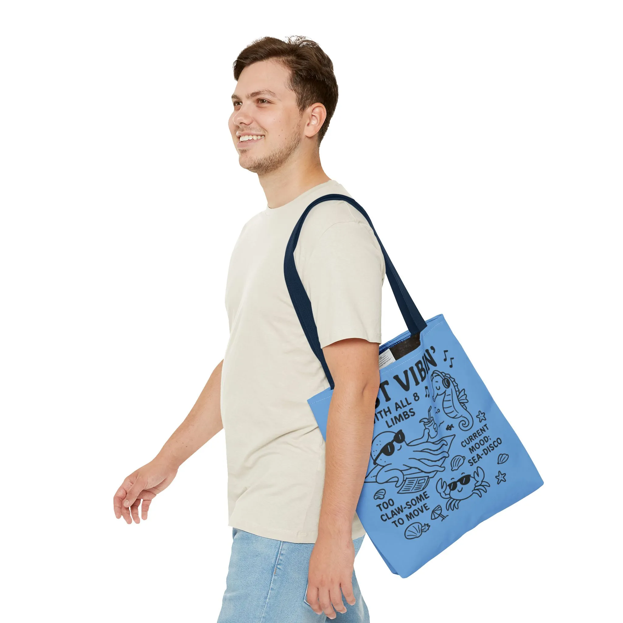 Fun Sea-Themed Tote Bag, Beach Accessories, Summer Vibes, Gift for Ocean Lovers, Reusable Shopping Bag, Cute Beach Tote - Image 13