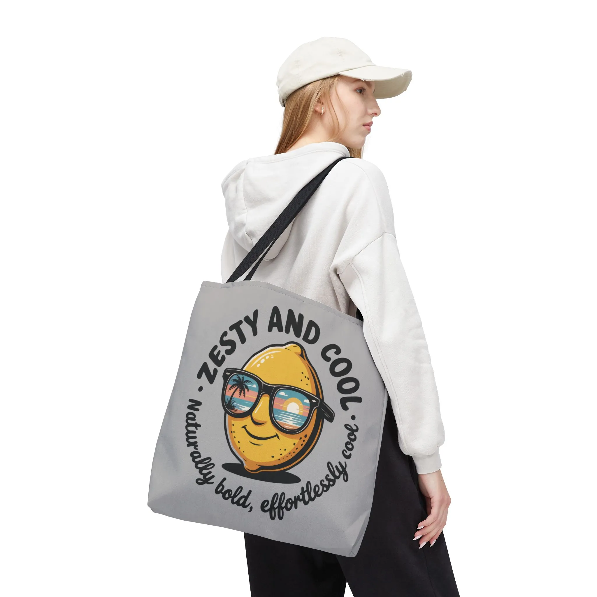Zesty Lemon Tote Bag - Fun & Bold Carry-All for Everyday Use, Summer, Beach Days, Gifts, Eco-Friendly Shopping, Large Tote Bag - Image 5