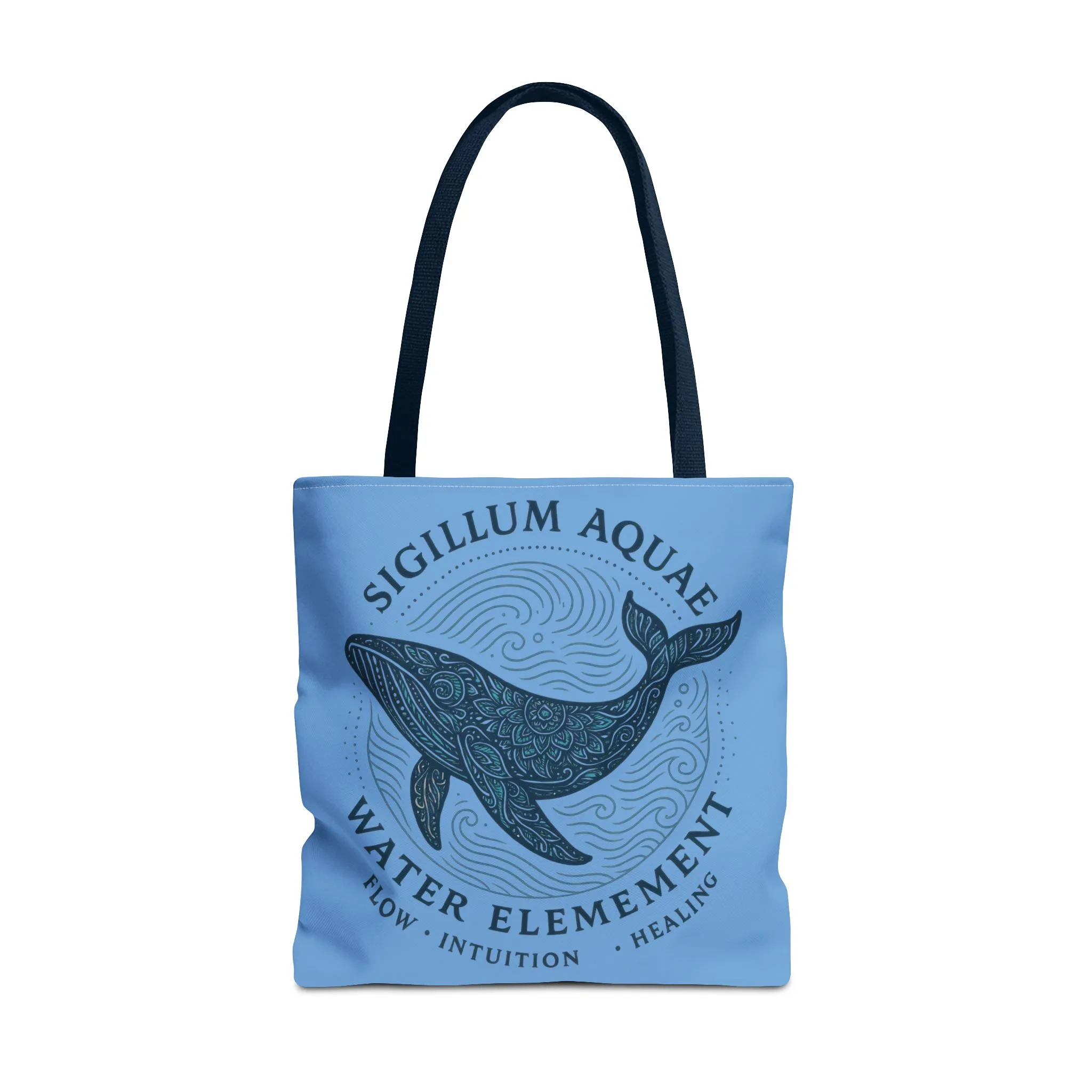 Whale Water Element Tote Bag: Spiritual Gift, Eco-Friendly, Beach Bag, Yoga Accessories, Meditation Essentials, Weekender Bag, Large Bag - Image 11