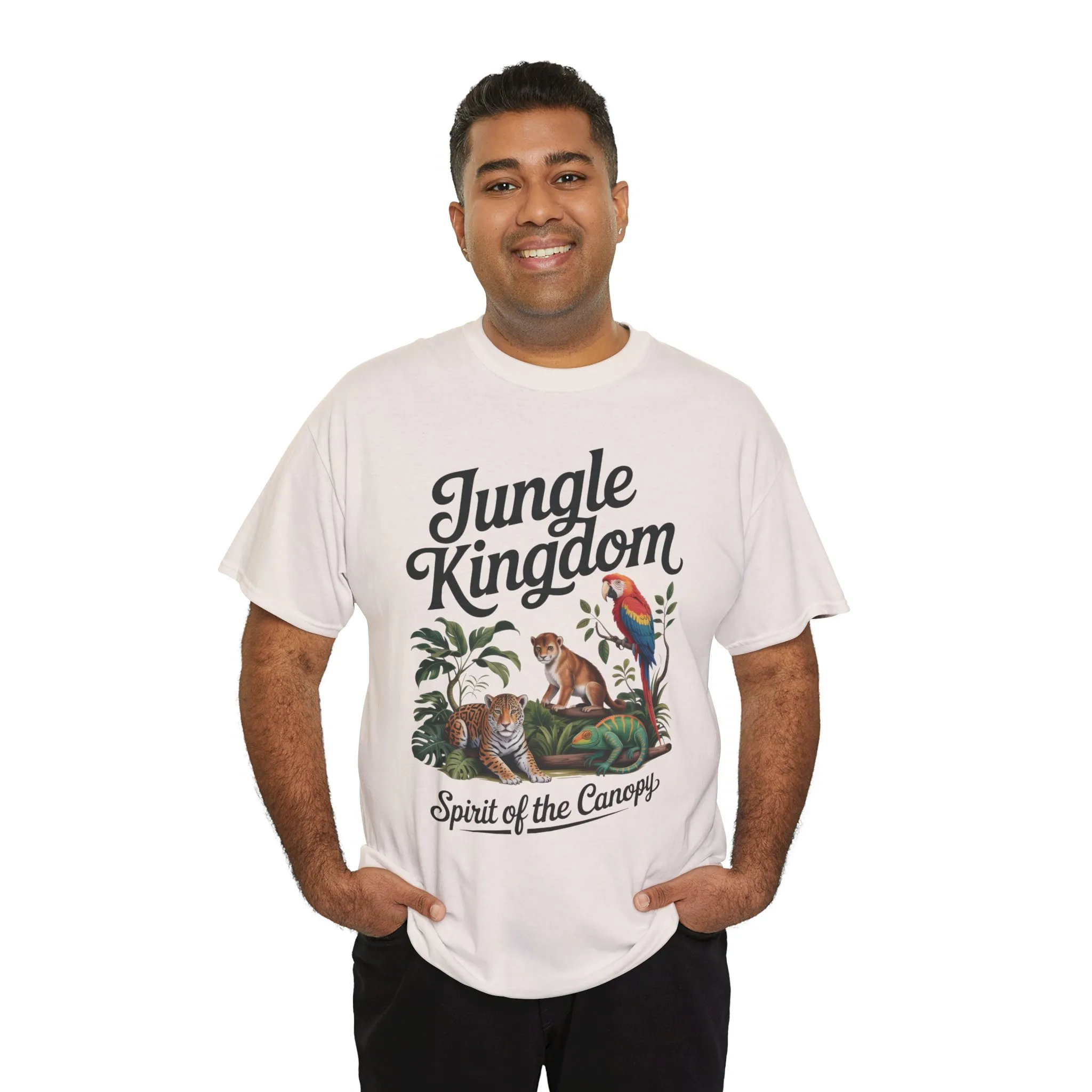 Mens Jungle Kingdom Tee - Nature Lover T-Shirt, Animal Graphic Tee, Eco-Friendly Gift, Summer Fashion, Adventure Outfit - Image 23