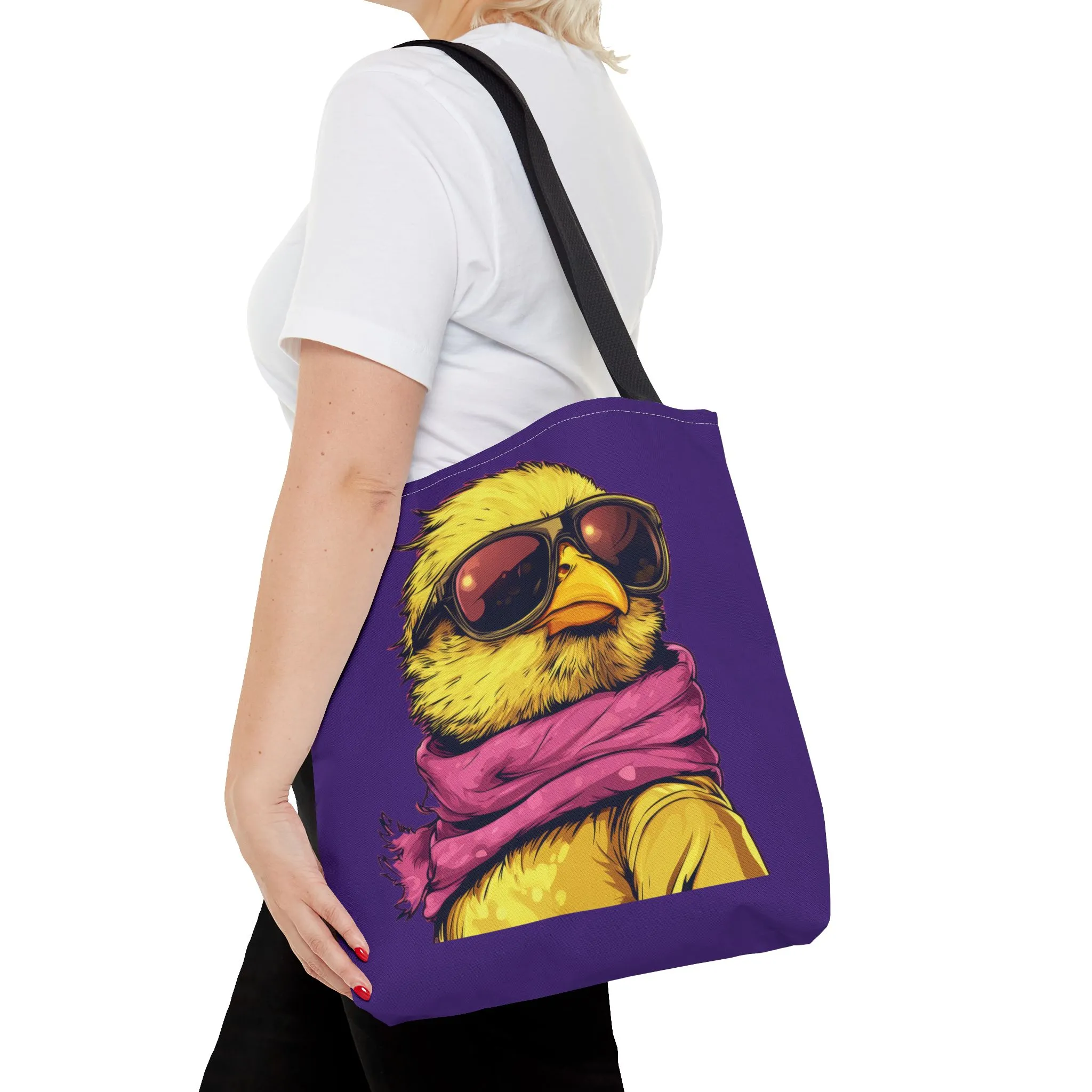 Chic Bird Tote Bag, Trendy Shopping Tote, Eco-friendly Bag, Gift for Animal Lovers, Summer Accessory, Beach Weekender Bag, Large Canvas Bag - Image 14