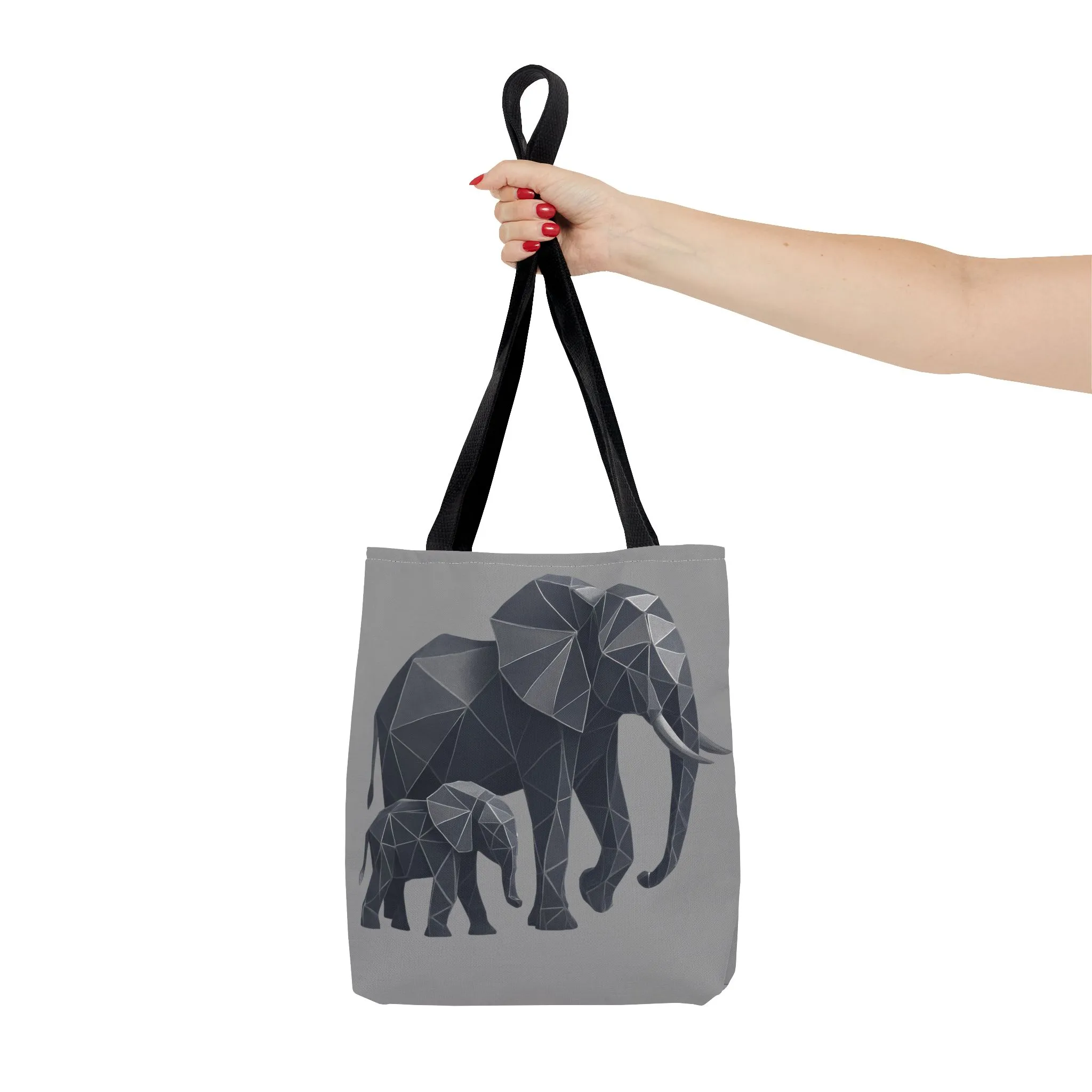 Elephant Geometric Tote Bag, Stylish Sustainable Bag, Boho Accessories, Animal Lover Gift, Canvas Shopping Bag, Beach Tote - Image 9