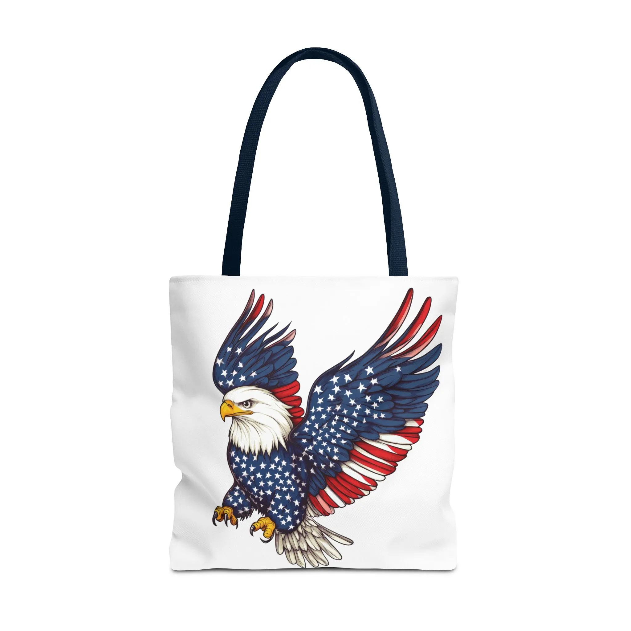 Patriotic Eagle Tote Bag, AOP, Perfect for July 4th, Festivals, Eco-Friendly Shopping, Gift for Nature Lovers, large canvas bag, beach bag - Image 37