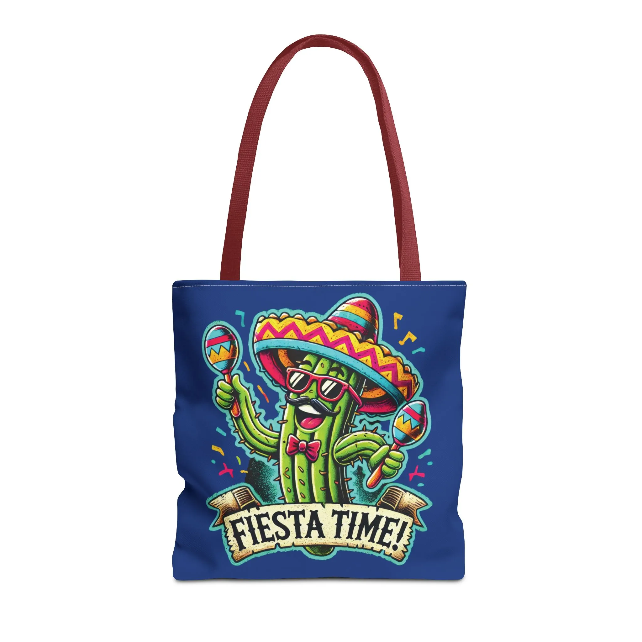 Fiesta Time Cactus Tote Bag, Funny Mexican Party Gift, Sombrero Maracas Print, Cinco de Mayo Bag, Summer Festival Tote, Beach Bag, Shopping - Image 11