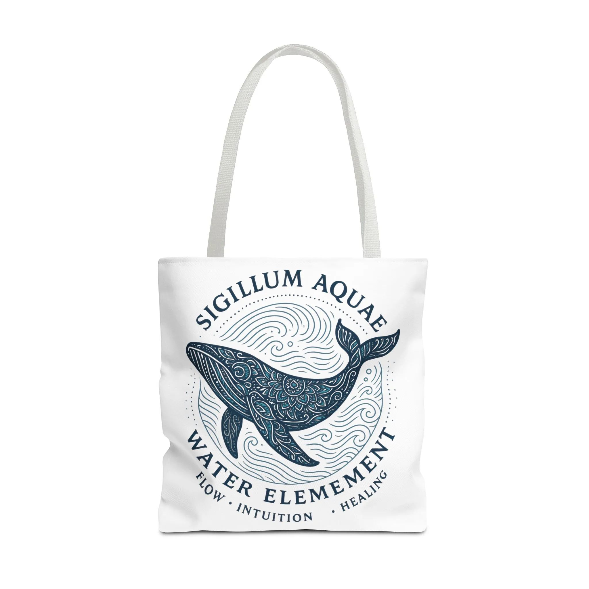 Whale Water Element Tote Bag: Spiritual Gift, Eco-Friendly, Beach Bag, Yoga Accessories, Meditation Essentials, Weekender Bag, Large Bag - Image 26