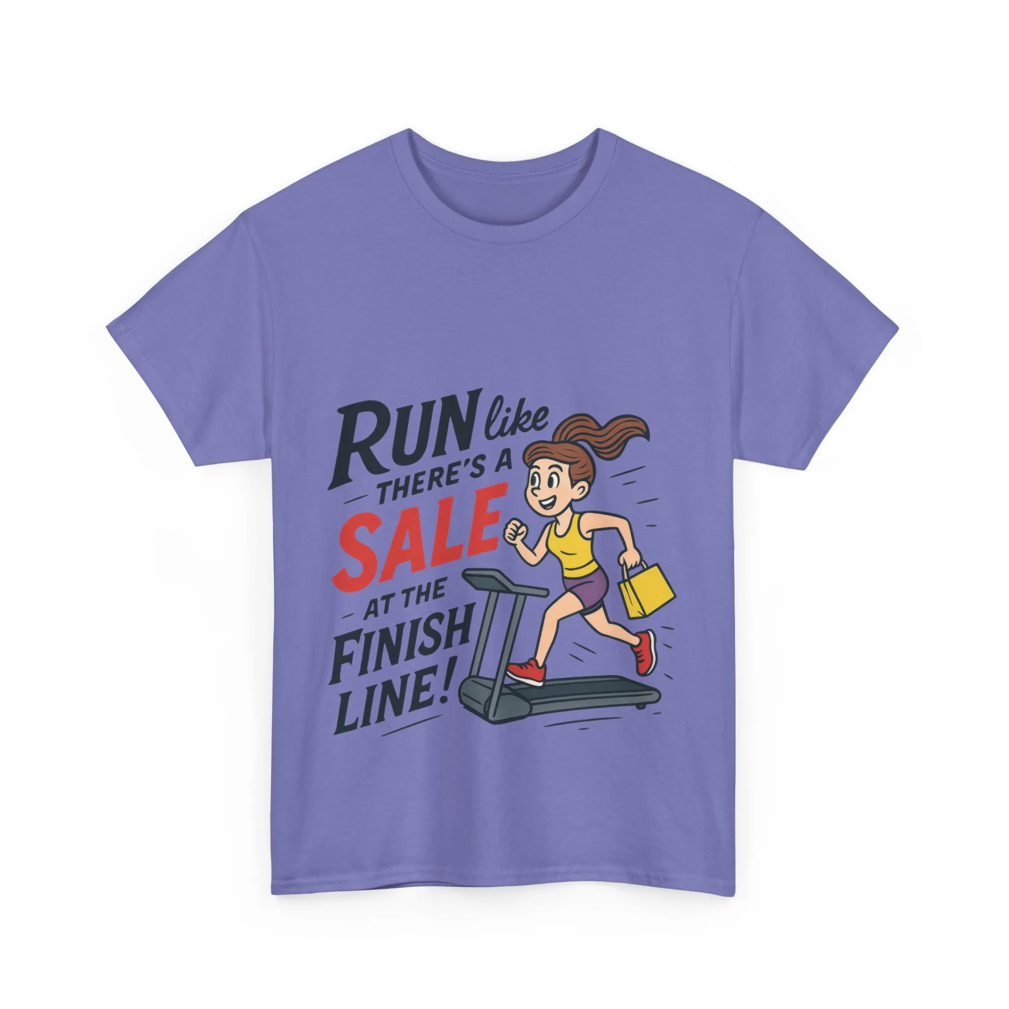Motivational Fitness Tee, Workout Shirt, Funny Exercise Gym Top, Funny Shopping Tee, Treadmill Runner Shirt for Her, run for sale tee - Image 22