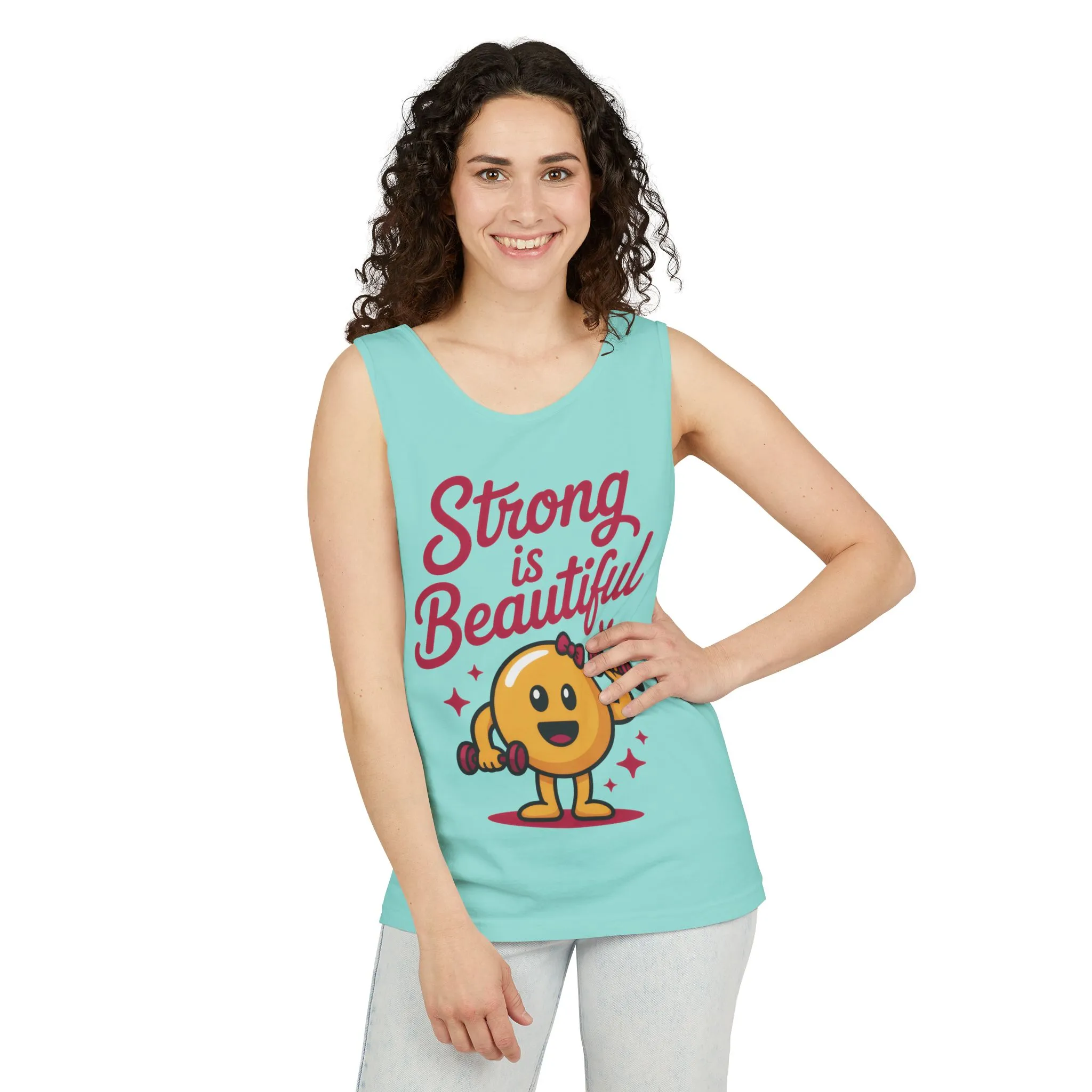 Strong is Beautiful Womens Tank Top, Cute Fitness and Gym Motivation Shirt, Workout Shirt, Exercise Top, Gift for Her, SummerActivewear - Image 26