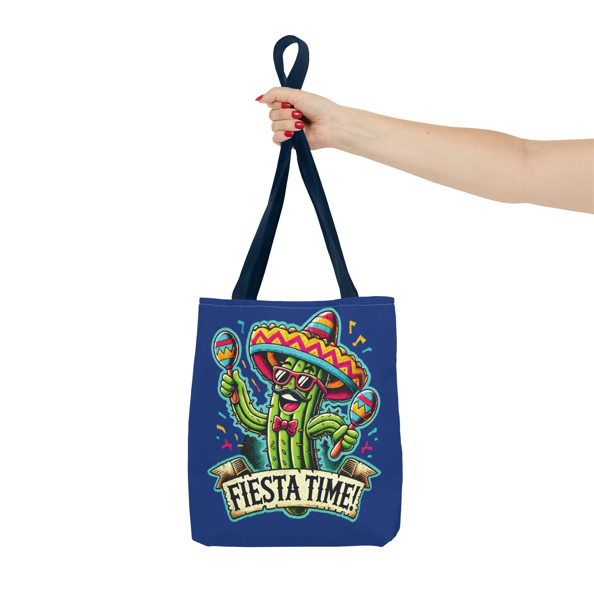Fiesta Time Cactus Tote Bag, Funny Mexican Party Gift, Sombrero Maracas Print, Cinco de Mayo Bag, Summer Festival Tote, Beach Bag, Shopping - Image 24