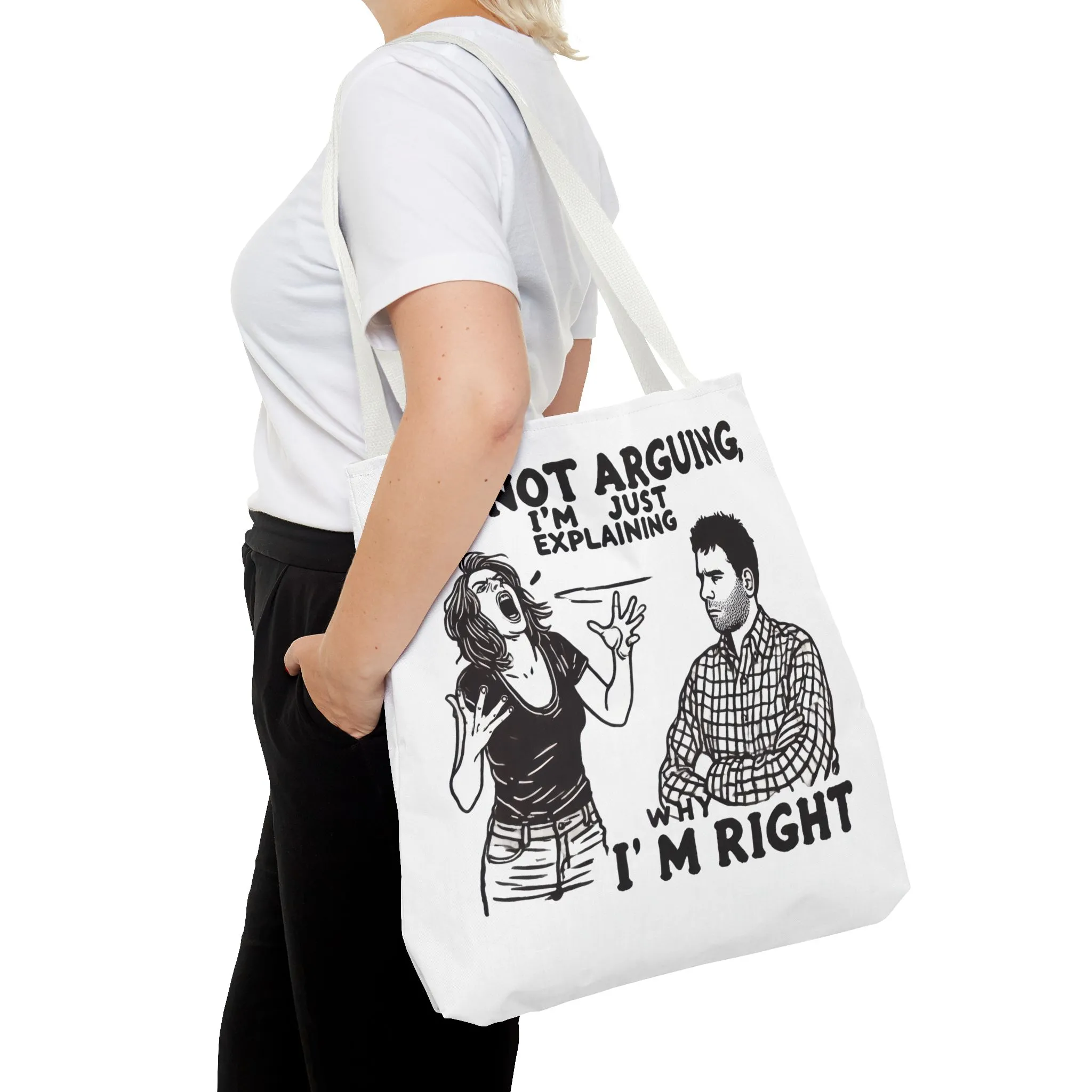 Funny Quote Tote Bag, I'm Not Arguing Tote, Gift for Mom, Shopping Bag, Sarcastic Humor Bag, Funny Gift Women - Image 29