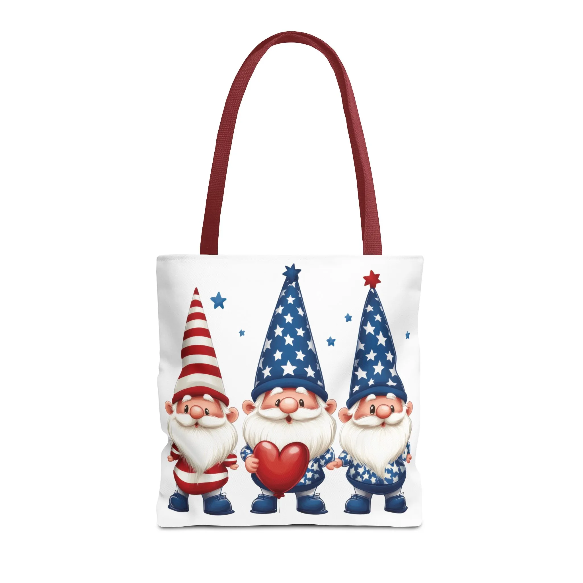 Patriotic Gnome Tote Bag, Stars and Stripes Reusable Grocery Bag, Cute Gnome Summer Bag, Holiday Gift Tote, Eco-Friendly Shopping Bag - Image 11