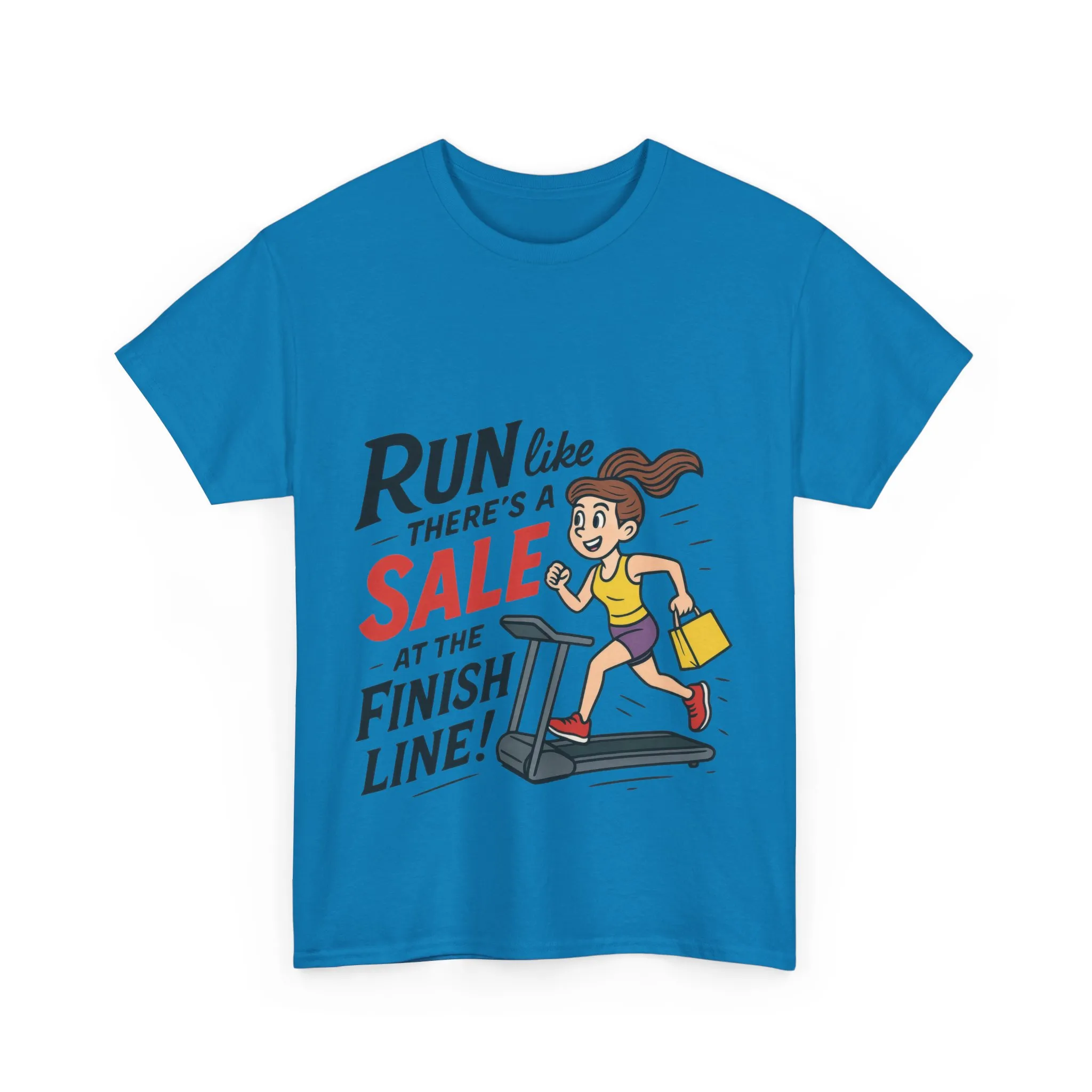 Motivational Fitness Tee, Workout Shirt, Funny Exercise Gym Top, Funny Shopping Tee, Treadmill Runner Shirt for Her, run for sale tee - Image 19