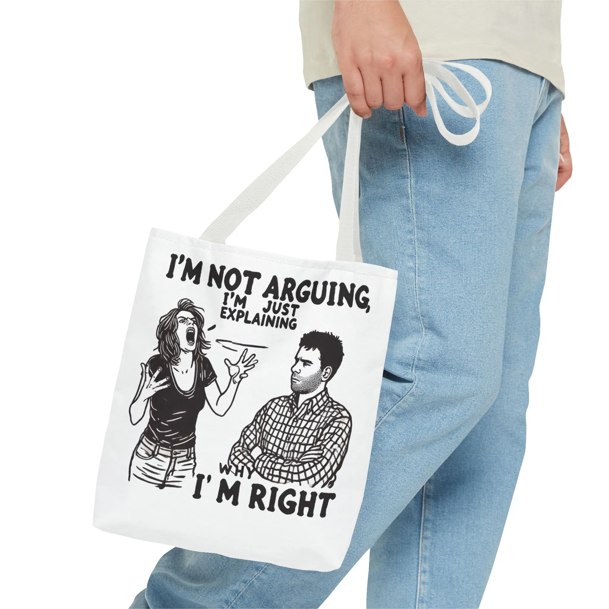 Funny Quote Tote Bag, I'm Not Arguing Tote, Gift for Mom, Shopping Bag, Sarcastic Humor Bag, Funny Gift Women - Image 18