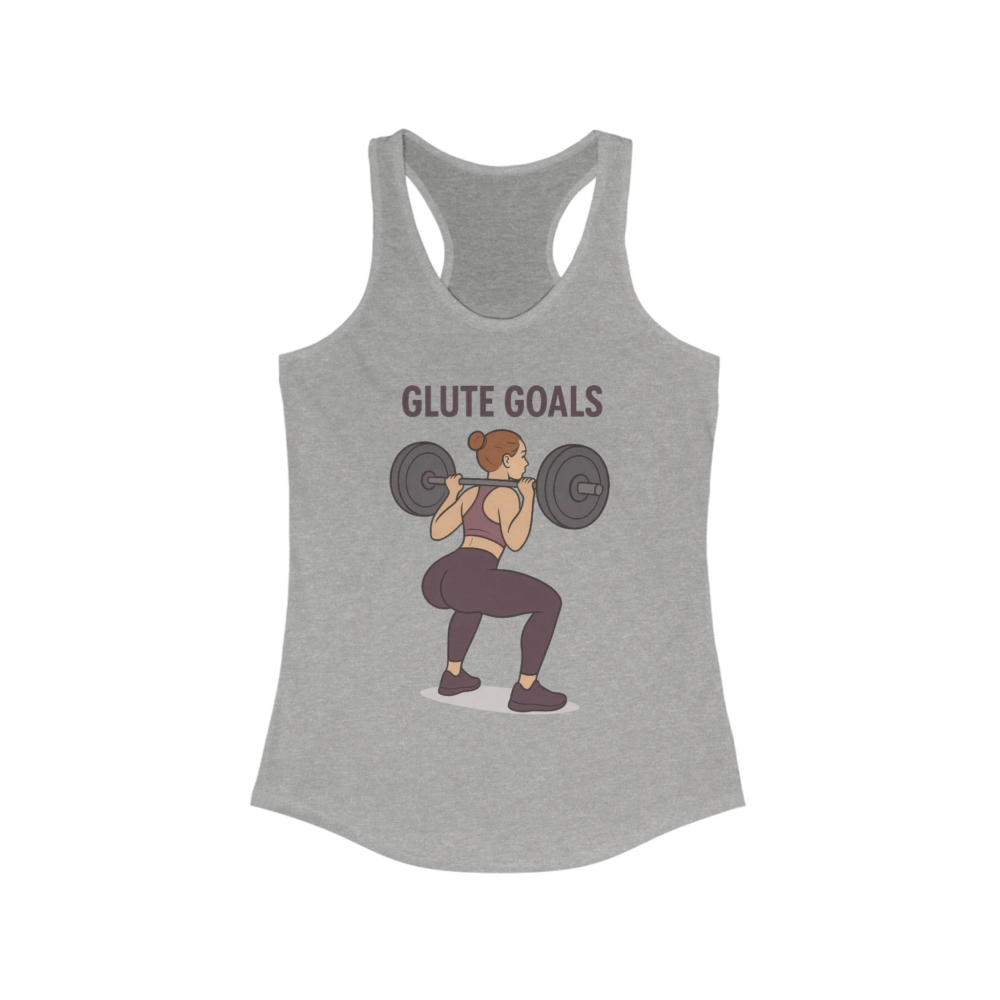 Glute Goals Workout Tank, Fitness Apparel for Women, Gym Top, Activewear, Motivational Exercise Shirt, Womens Squat Gym Shirt, Fit Girl Gift - Image 3