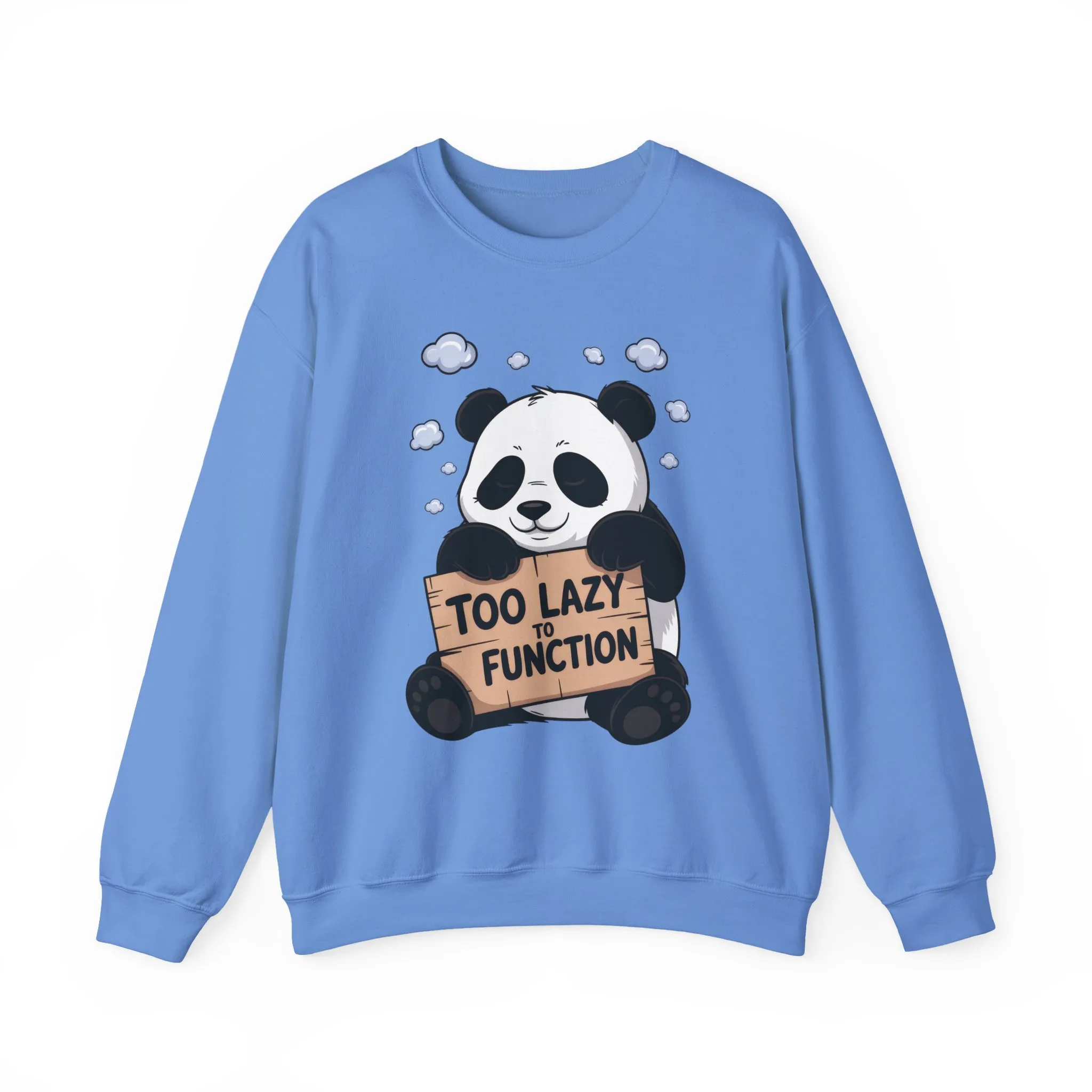 Panda Lazy Crewneck Sweatshirt - Funny Gift for Relaxation, Cute Animal Apparel for Cozy Days, Perfect for Fall and Winter - Image 16