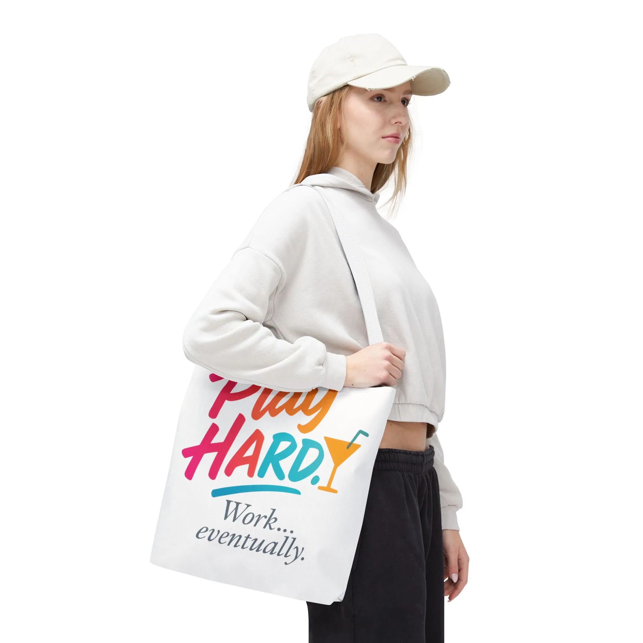 Play Hard Tote Bag - Fun, Stylish, Tote for Work & Play, Summer, Gift, Beach Bag, Everyday Carry, Beach Weekender Bag, large canvas bag - Image 30