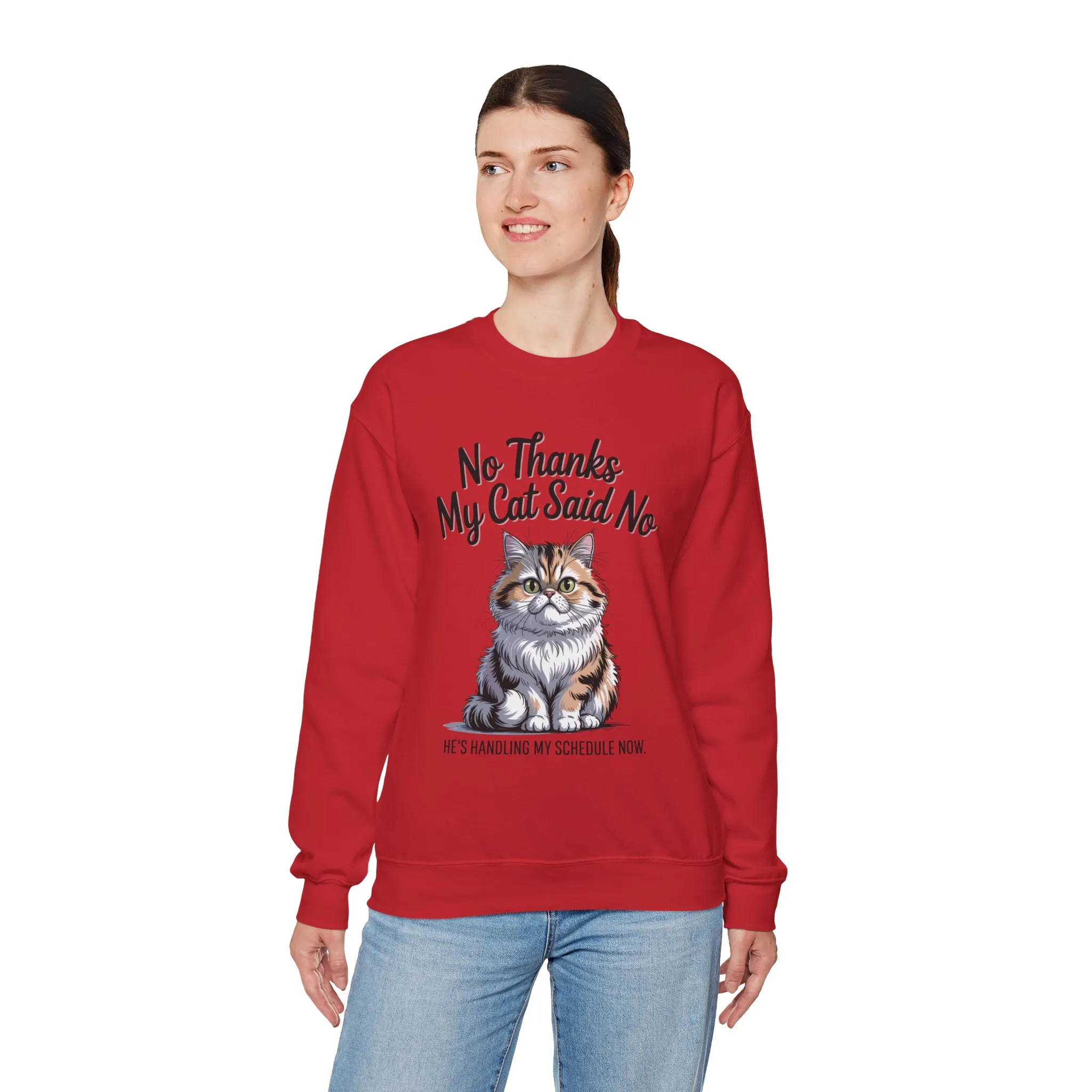 Funny Cat Crewneck Sweatshirt - Ideal Gift for Cat Lovers, Cozy Animal Sweater, Novelty Pet Lover Gift, Cute Cat-Themed Apparel, [...] - Image 36