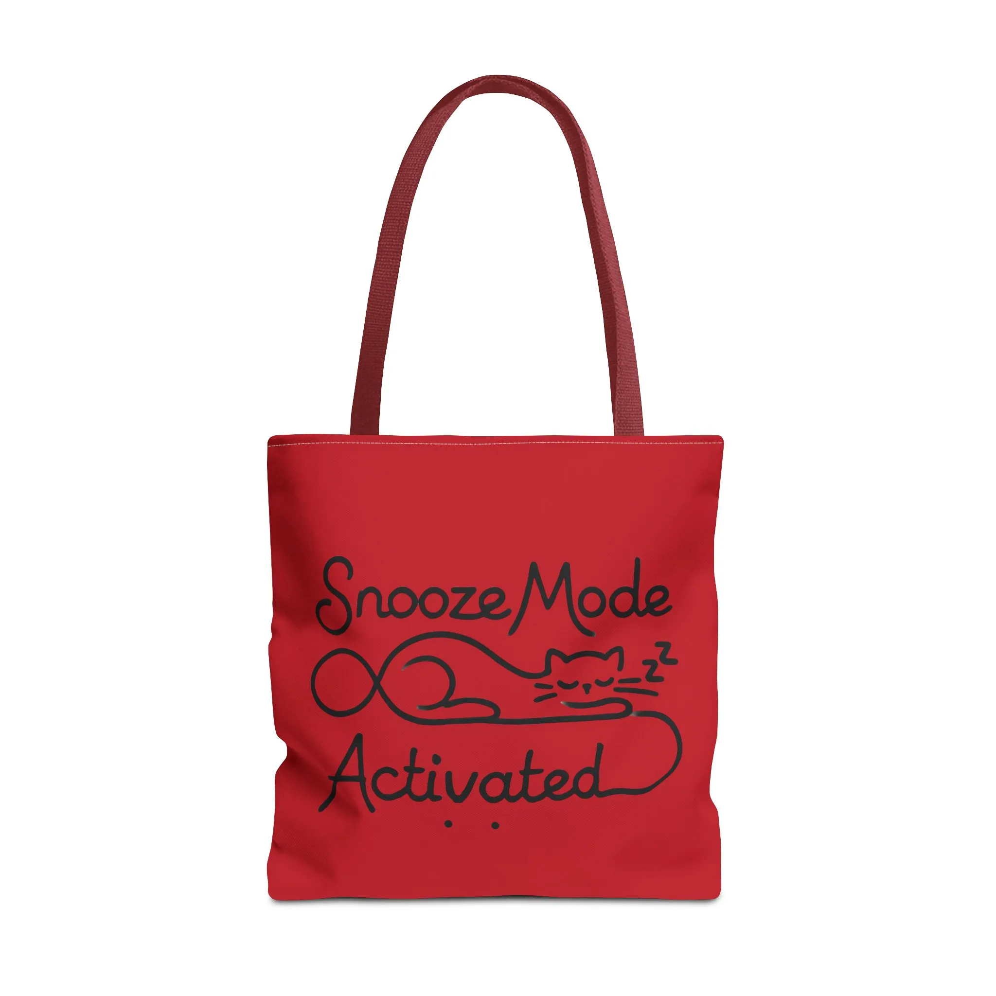 Sleepy Cat Tote Bag - Snooze Mode Activated, Cute Cat Lover Gift, Lounge Essential, Beach, Grocery, Everyday Use, Beach Weekender Bag