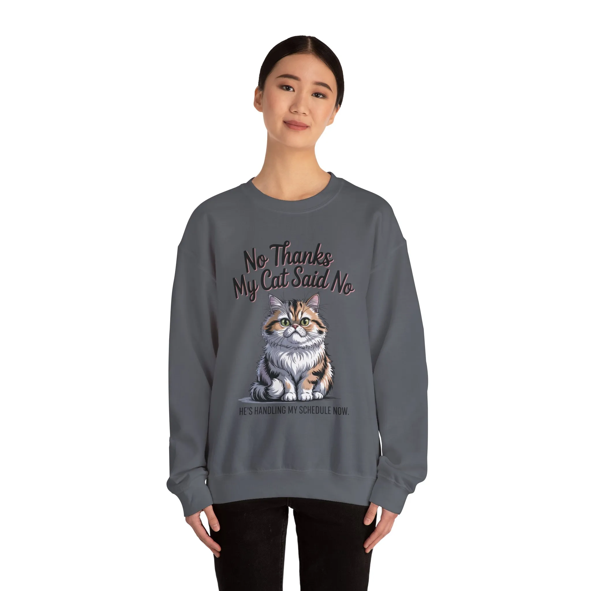 Funny Cat Crewneck Sweatshirt - Ideal Gift for Cat Lovers, Cozy Animal Sweater, Novelty Pet Lover Gift, Cute Cat-Themed Apparel, [...] - Image 32