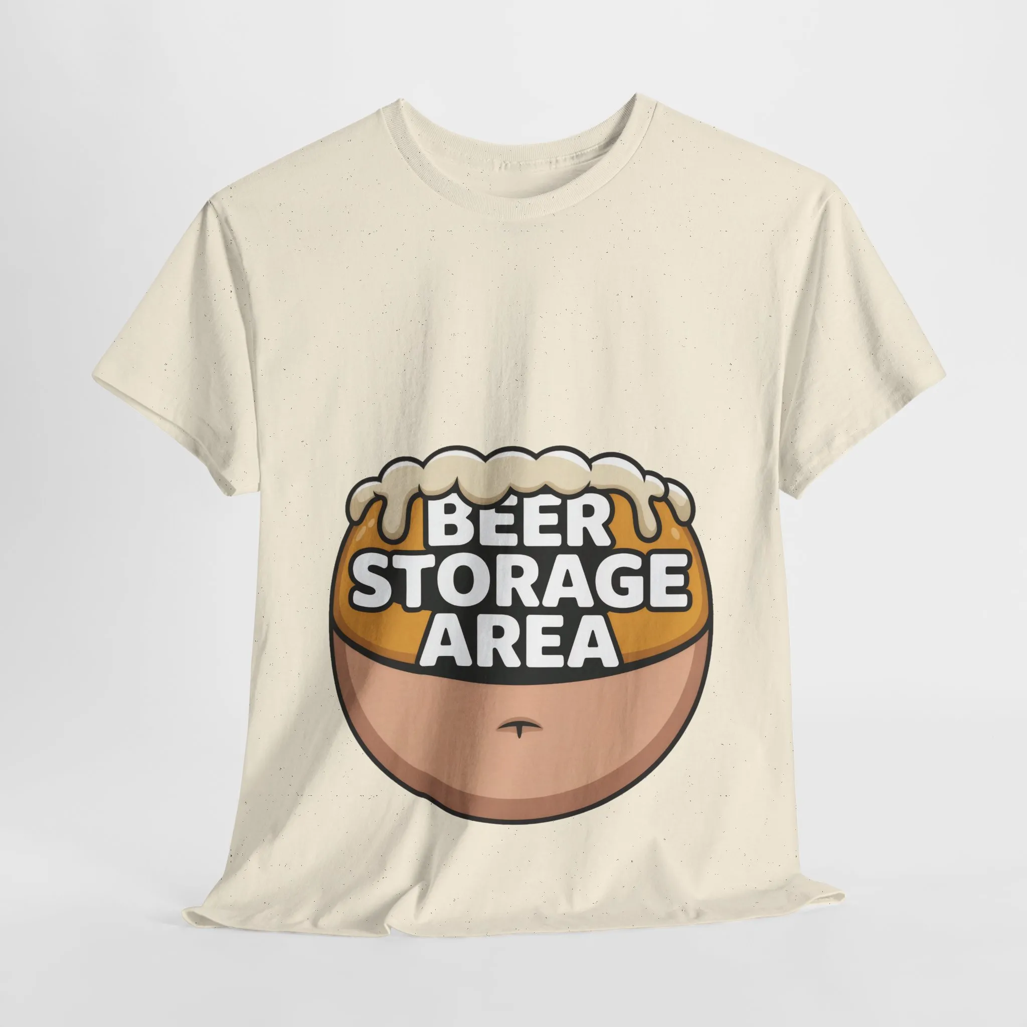 Funny Beer Belly T-Shirt, Beer Storage Area Graphic Tee for Men, Dad Bod Humor Shirt, Beer Lovers Gift, Drinking Gift, Party Apparel - Image 7