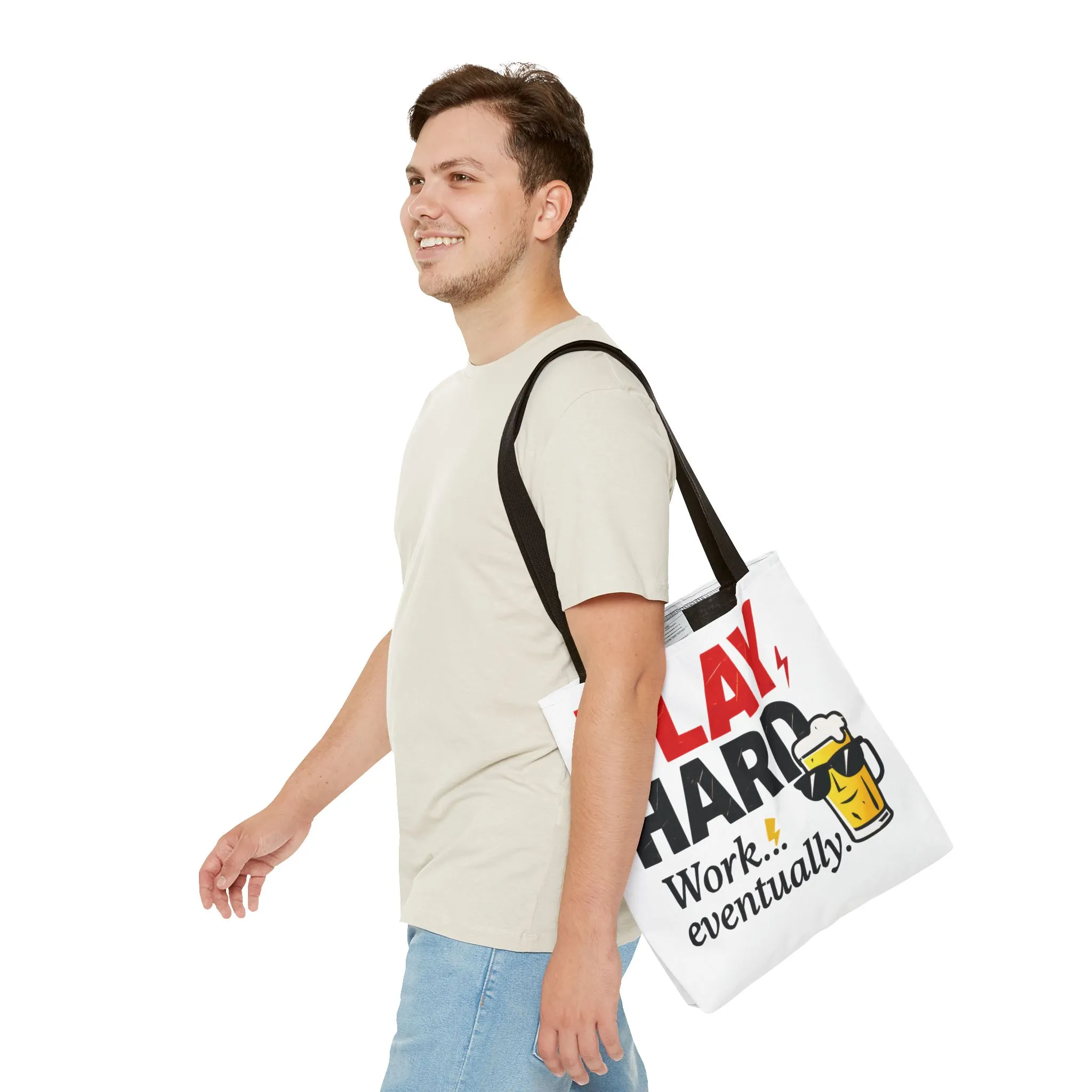 Play Hard Tote Bag - Fun, Stylish, Tote for Work & Play, Summer, Gift, Beach Bag, Everyday Carry, Beach Weekender Bag, large canvas bag - Image 13