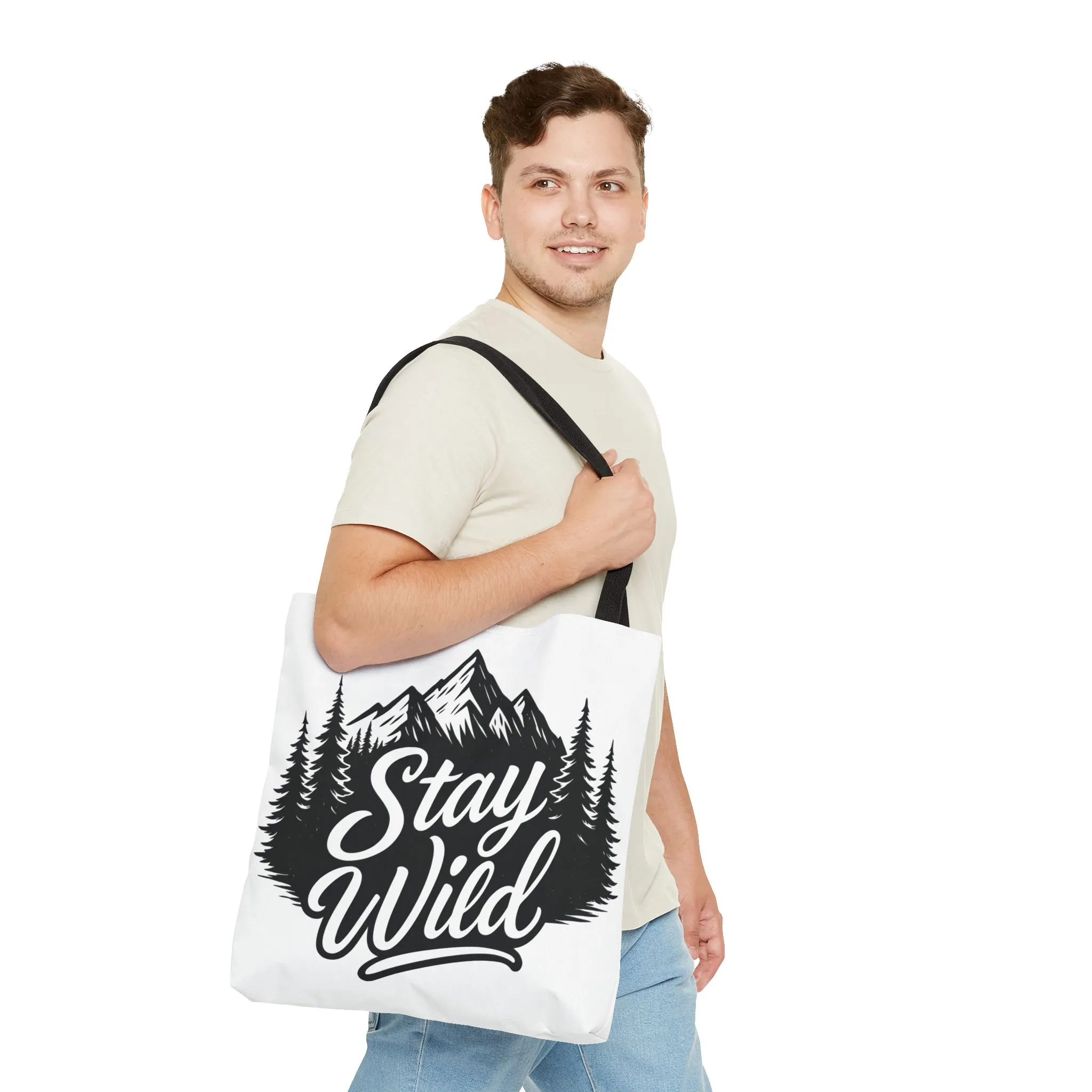 Stay Wild Tote Bag | Eco-friendly Shopping Bag, Adventure Tote, Outdoor Enthusiast Gift, Stylish Carryall, Perfect for Summer Adventures - Image 3