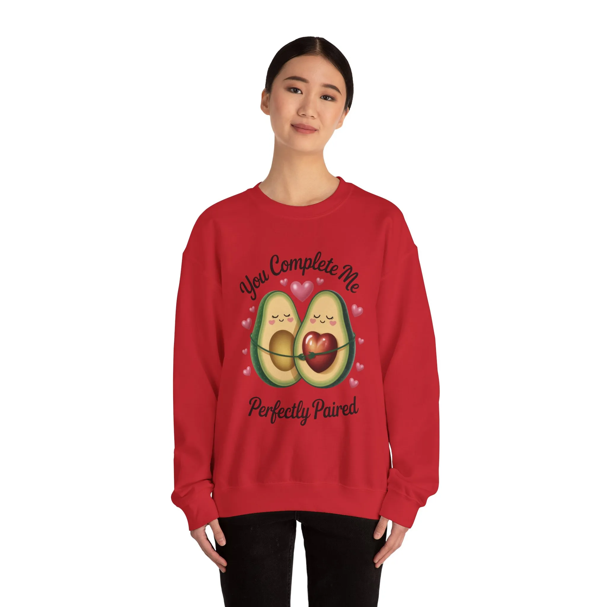 Cute Avocado Love Crewneck Sweatshirt, Sweatshirt for Couples, Perfect Gift for Valentines Day, Cozy Apparel, Avocado Lover Gift - Image 26