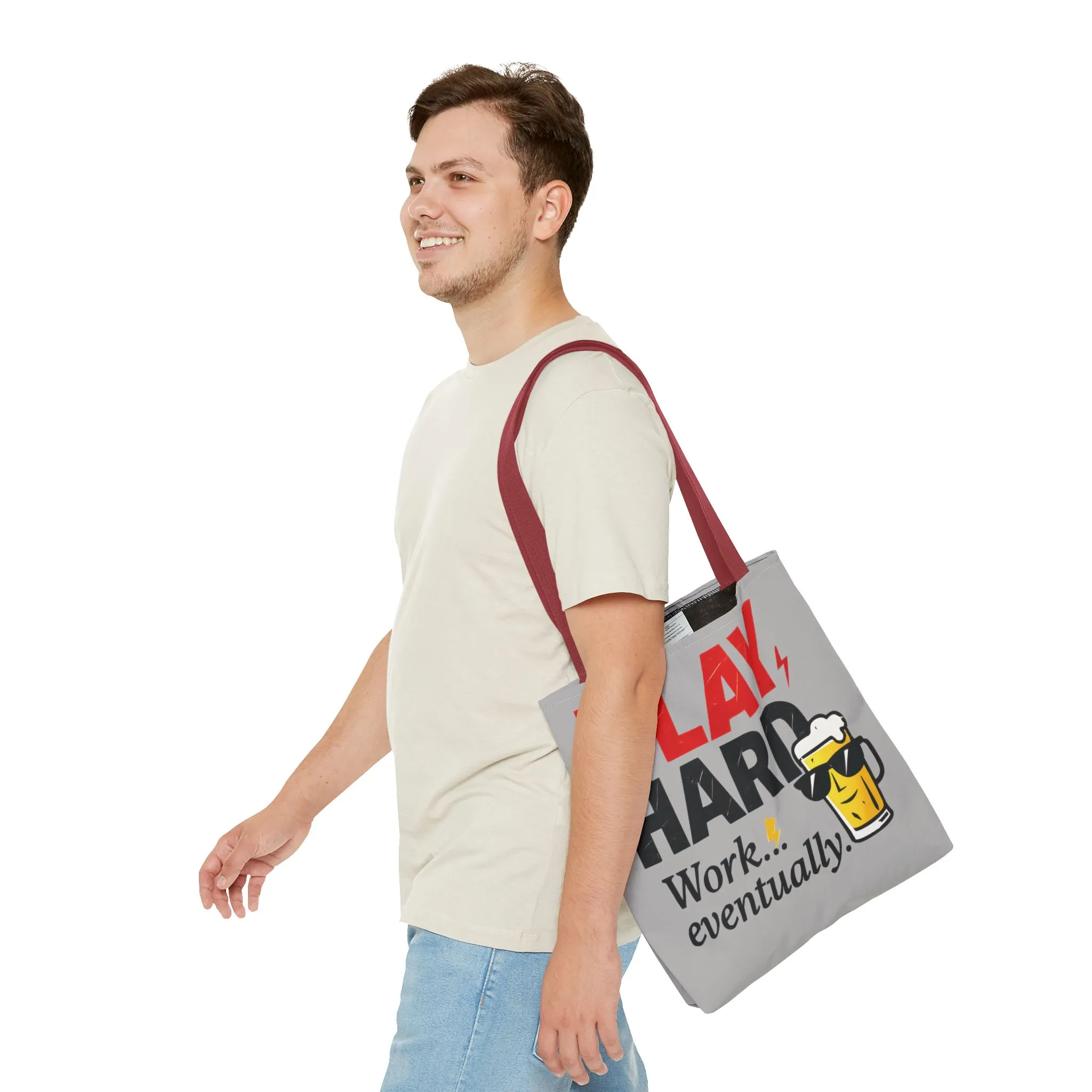 Play Hard Tote Bag - Fun, Stylish, Tote for Work & Play, Summer, Gift, Beach Bag, Everyday Carry, Beach Weekender Bag, large canvas bag - Image 23