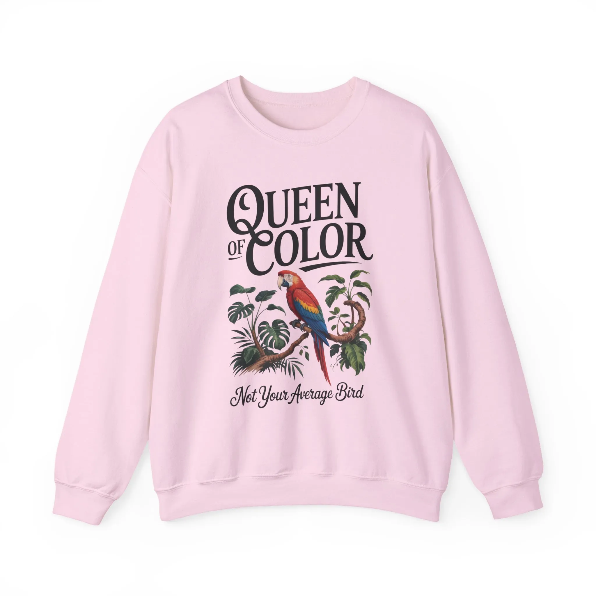 Vibrant Crewneck Womens Sweatshirt, Colorful Apparel, Bird Design, Cozy Layering, Gift for Nature Lovers, Fun Fashion - Image 16