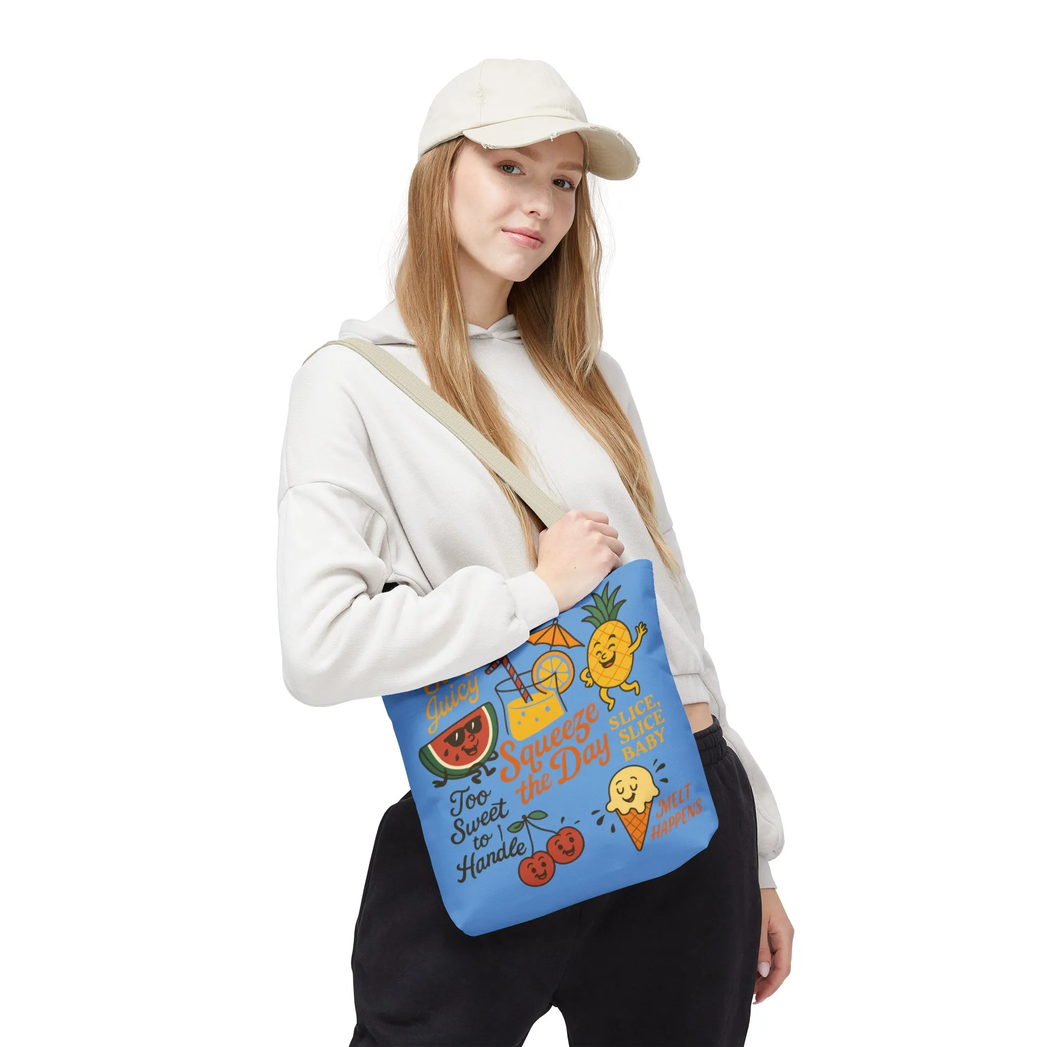Juicy Summer Tote Bag, Fun Beach Carryall, Perfect for Grocery Shopping, Reusable Market Tote, Cute Gift for Fruit Lovers, Large Tote Bag - Image 10