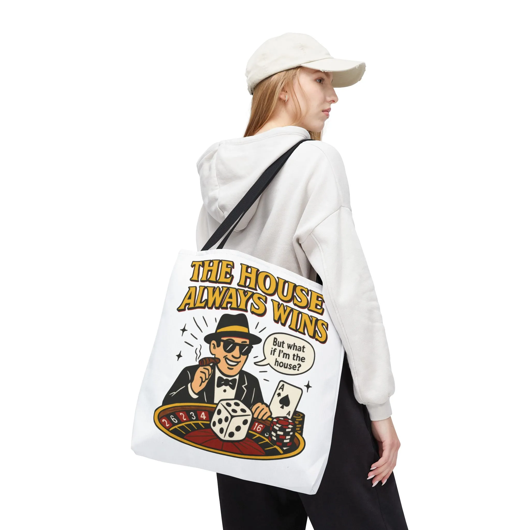 Casino Vibes Tote Bag, Fun Gift for Gamblers, Everyday Use, Travel Accessory, Stylish Shopping Bag, Unique Gambling Merch - Image 5
