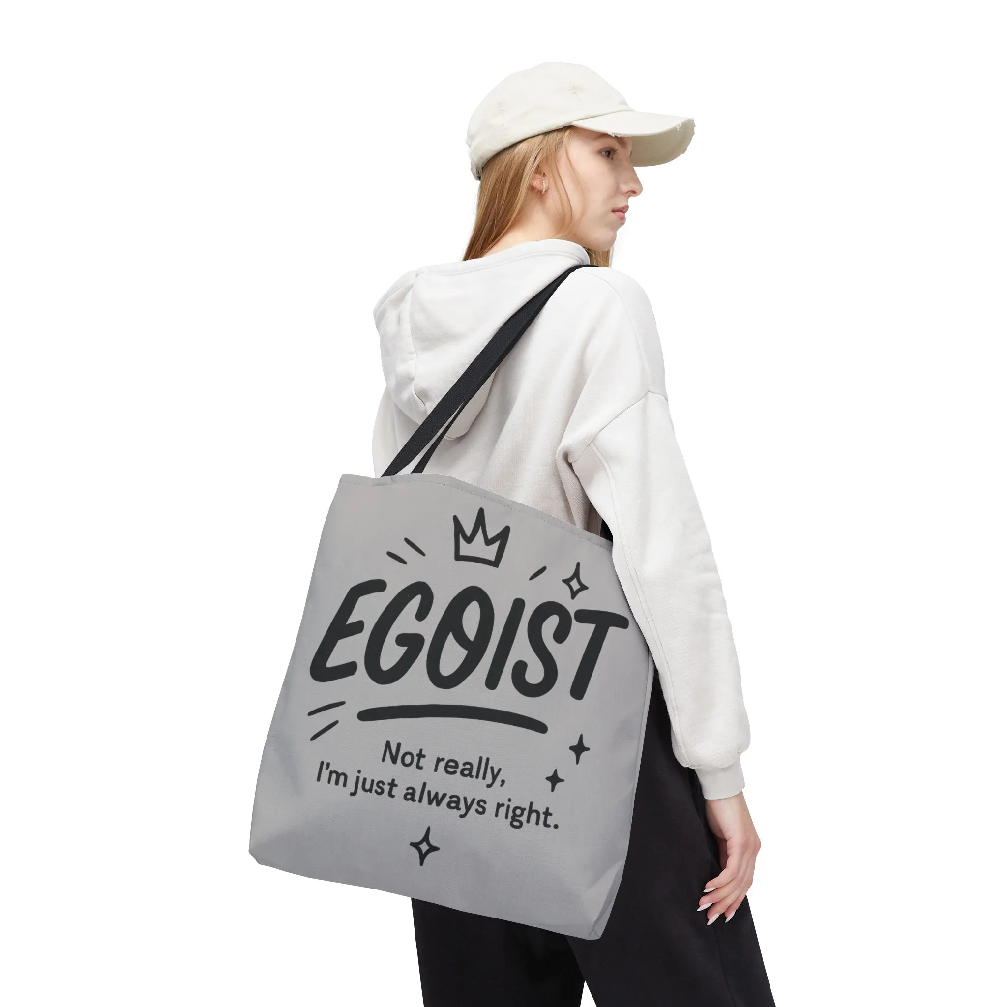Egoist Tote Bag - Fun, Stylish Shopping Bag, Gift for Friends, Everyday Use, Quote Bag, Casual Chic Essential, Beach Tote - Image 5