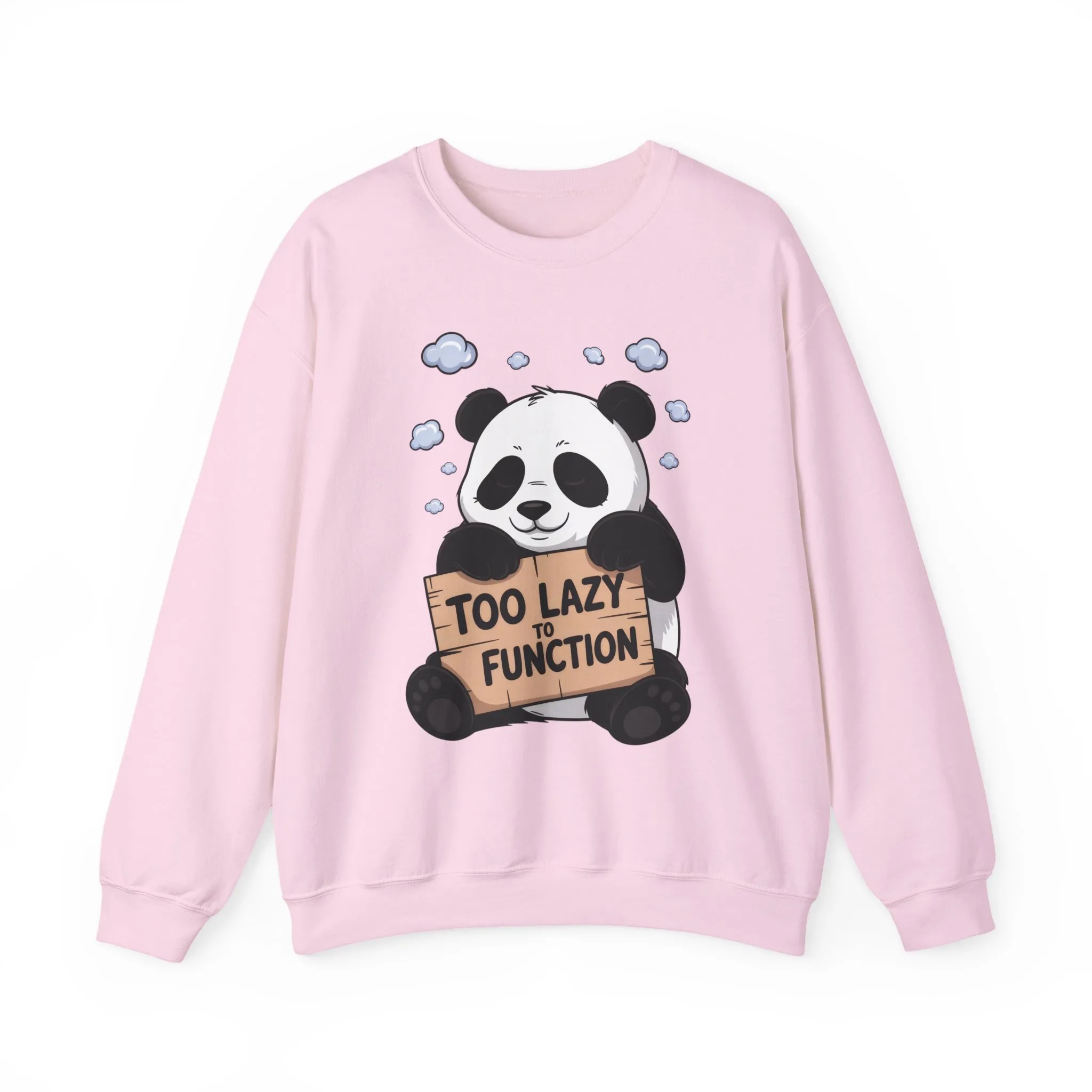 Panda Lazy Crewneck Sweatshirt - Funny Gift for Relaxation, Cute Animal Apparel for Cozy Days, Perfect for Fall and Winter - Image 22