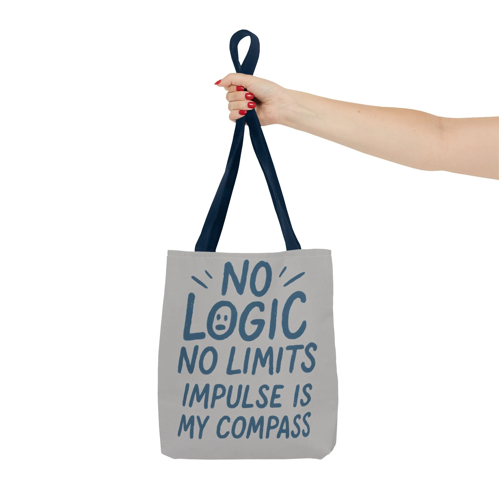 Impulse Is My Compass Tote Bag, Motivational Tote, Reusable Shopping Bag, Perfect Gift for Friends, Everyday Carry, Eco-Friendly - Image 16