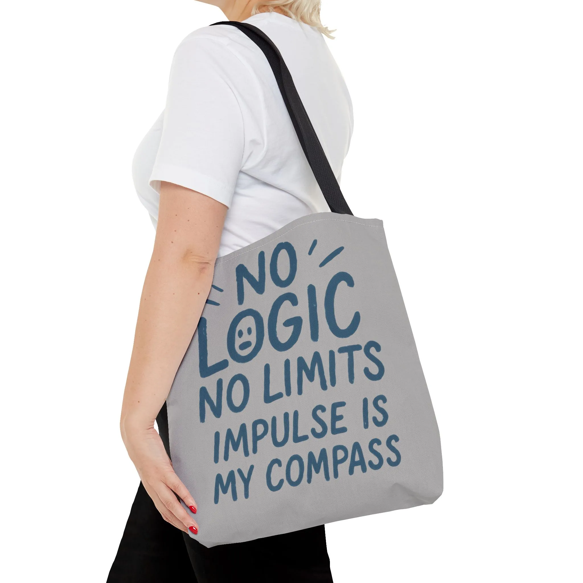 Impulse Is My Compass Tote Bag, Motivational Tote, Reusable Shopping Bag, Perfect Gift for Friends, Everyday Carry, Eco-Friendly - Image 8