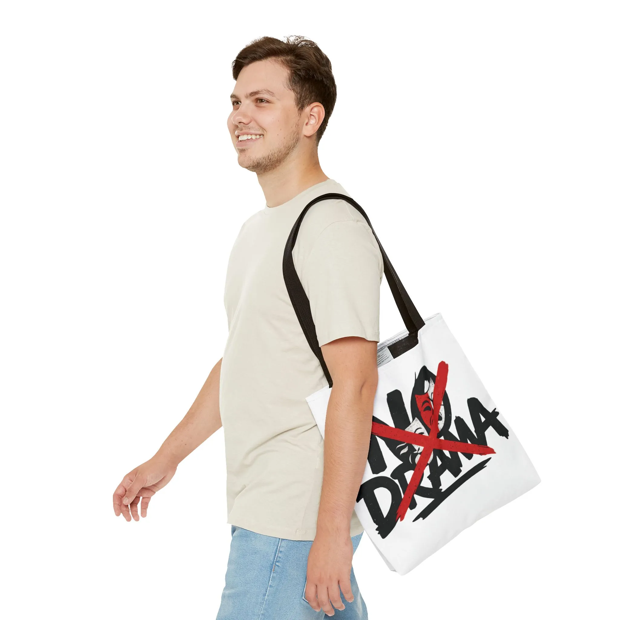 No Drama Tote Bag, Stylish Canvas Bag for Everyday Use, Perfect Gift for Friends, Beach Days, Shopping, and Travel, Large Tote Bag - Image 8